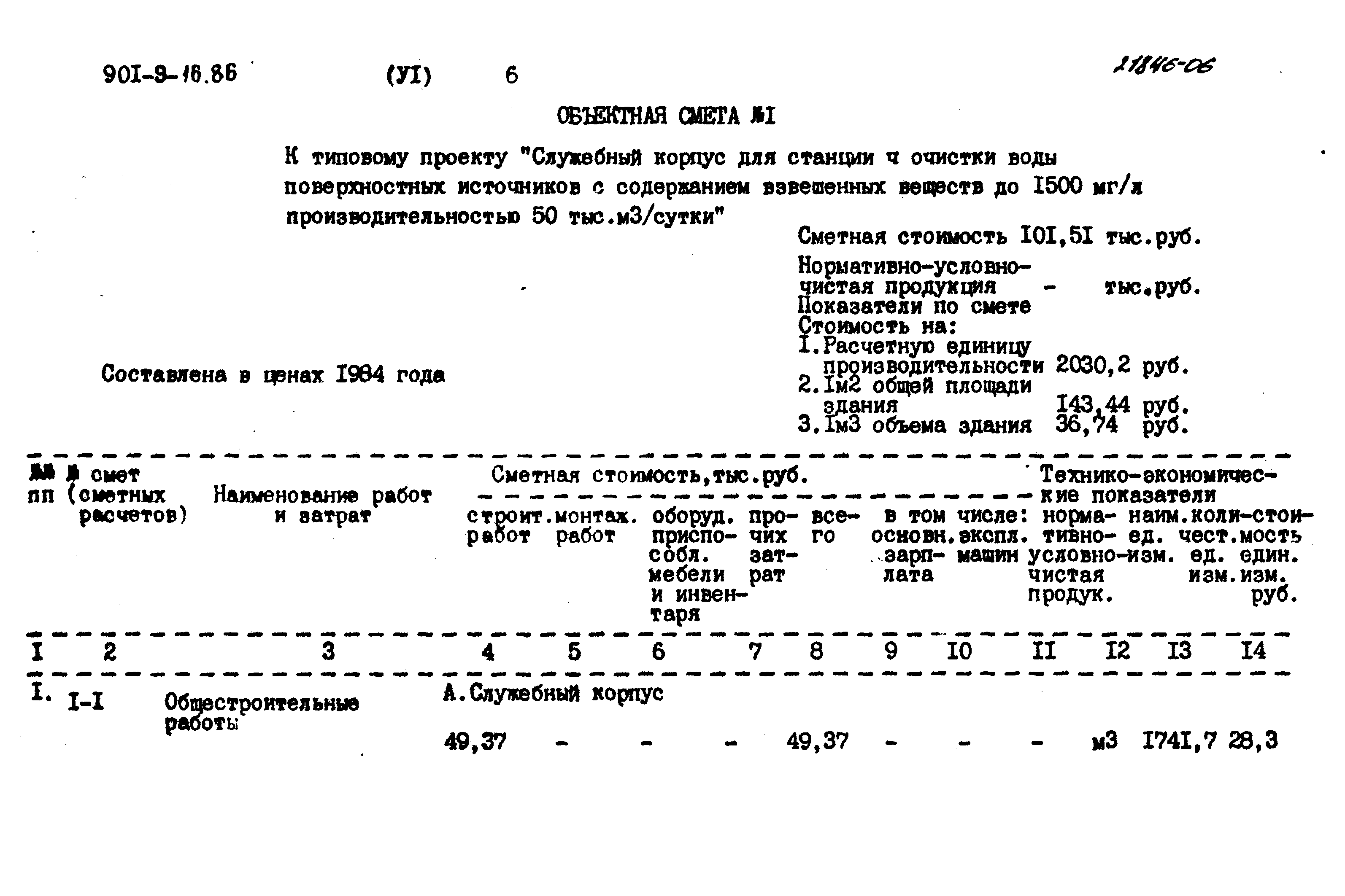 Типовой проект 901-9-16.86