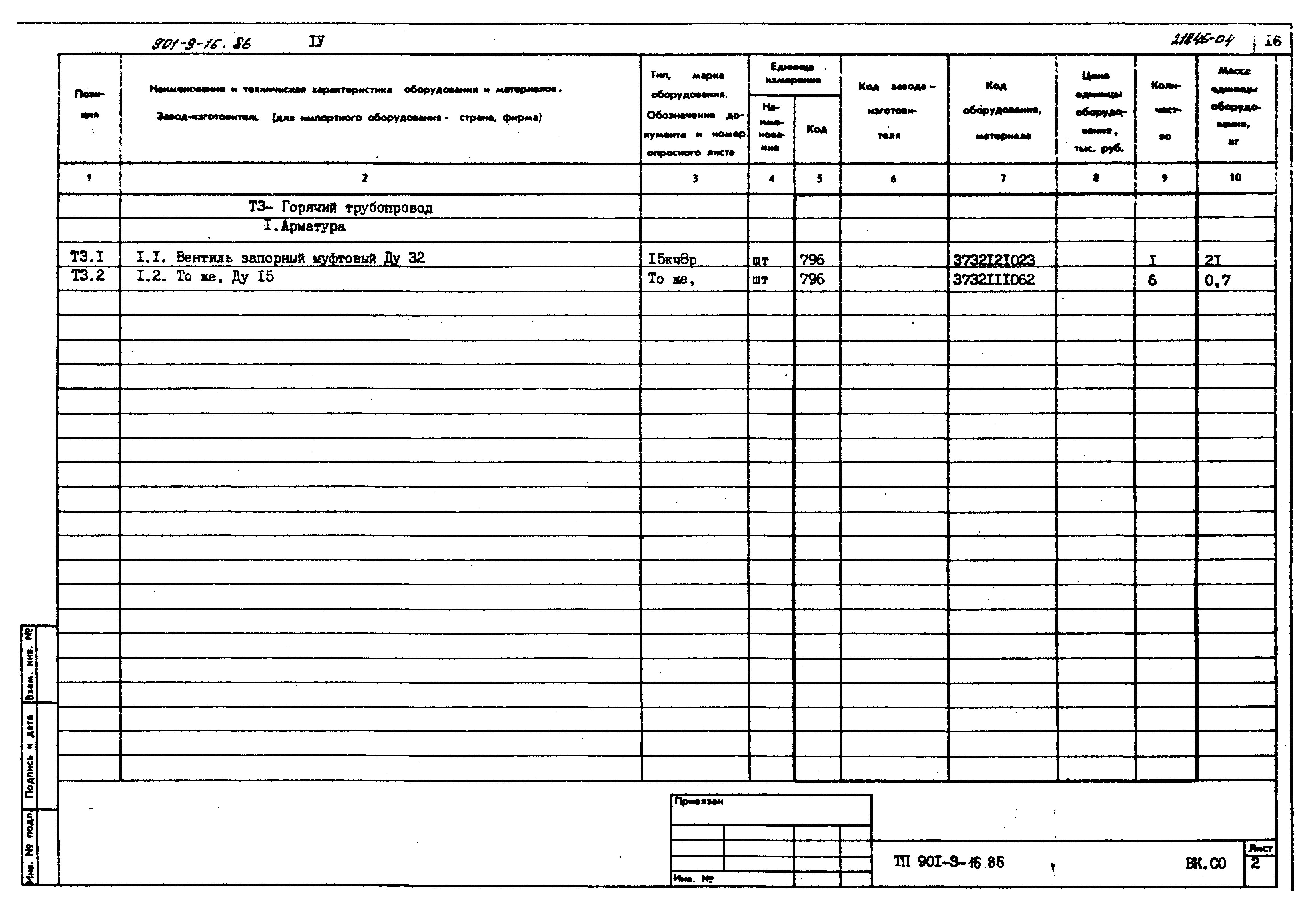 Типовой проект 901-9-16.86