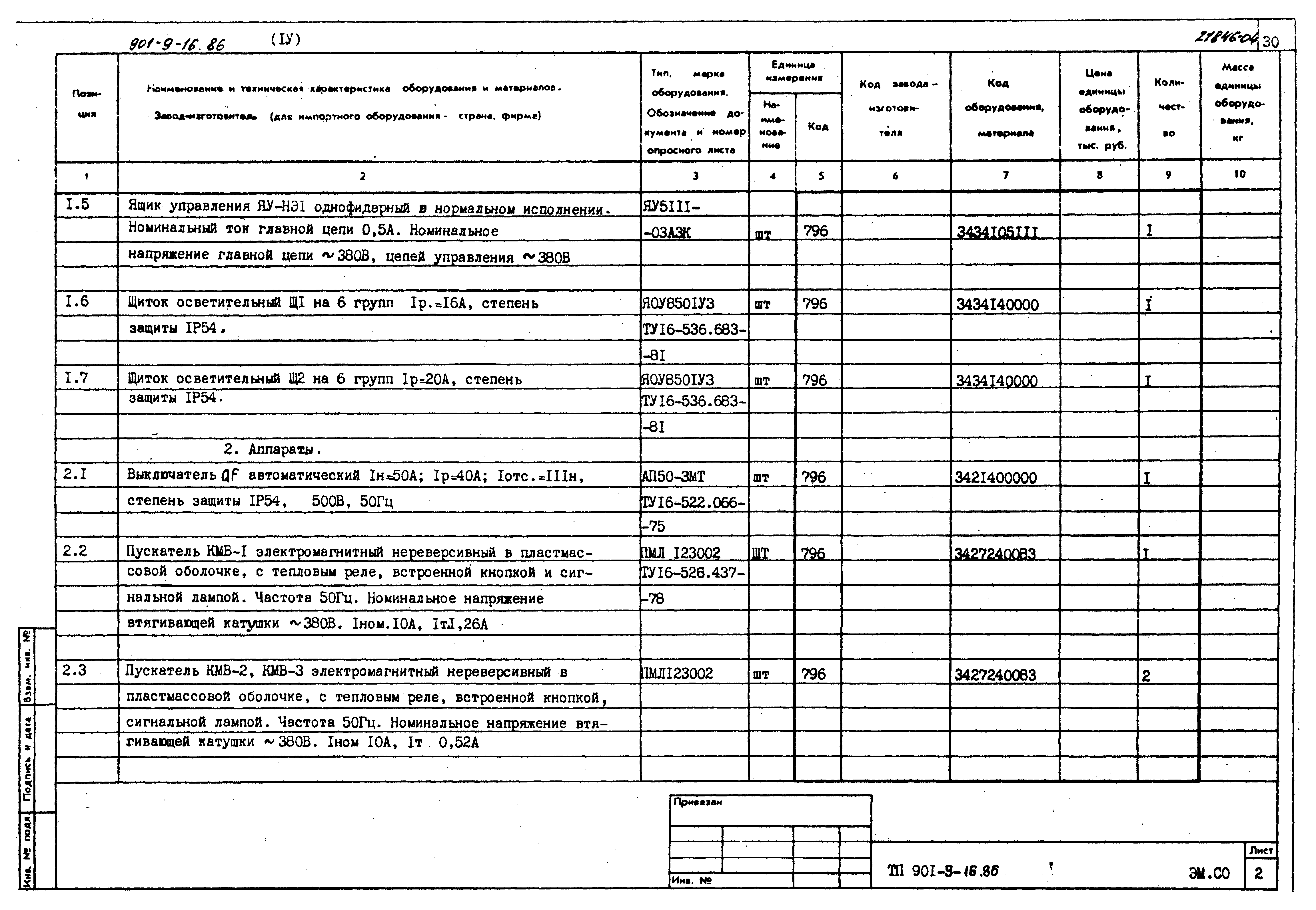 Типовой проект 901-9-16.86