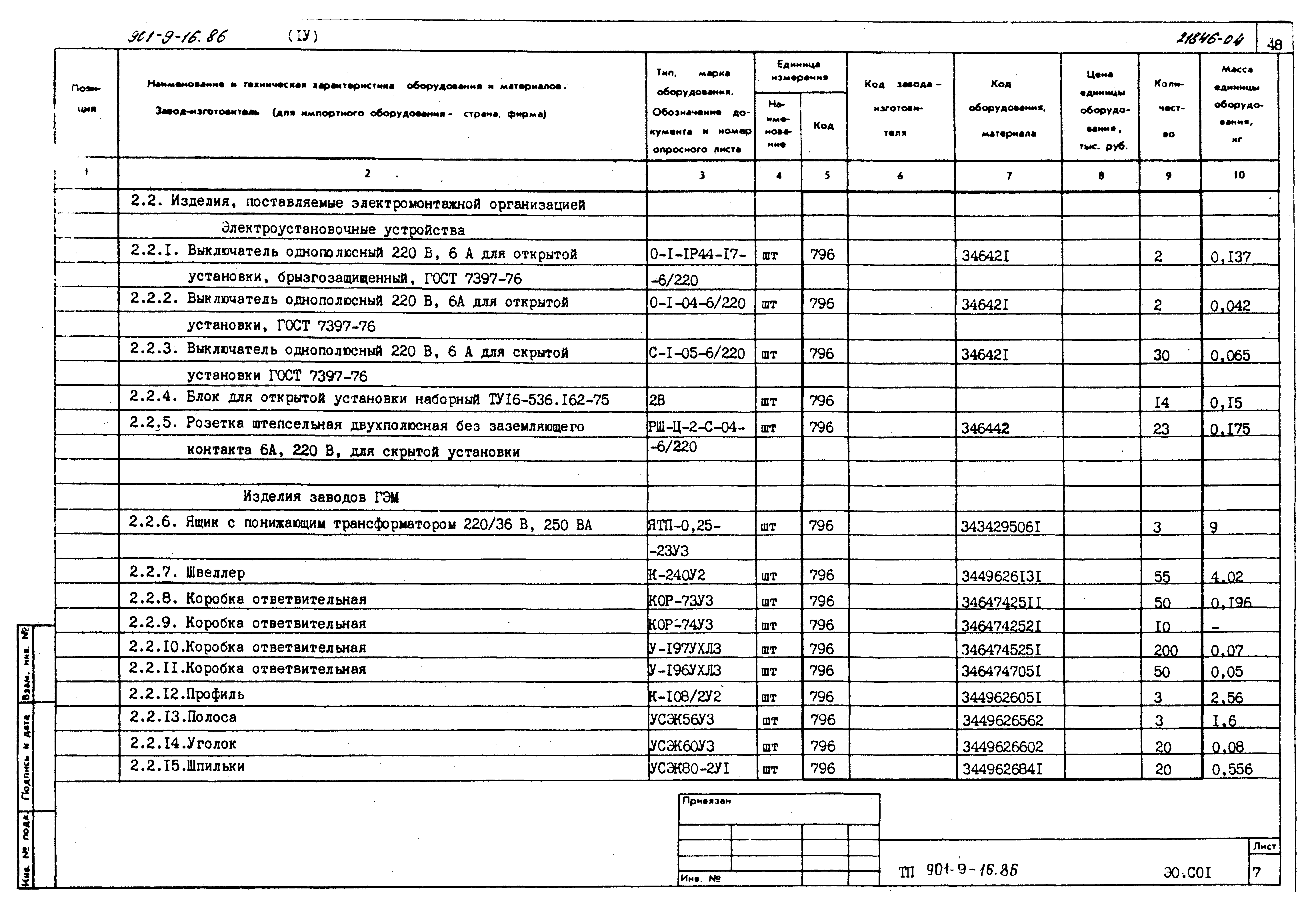 Типовой проект 901-9-16.86