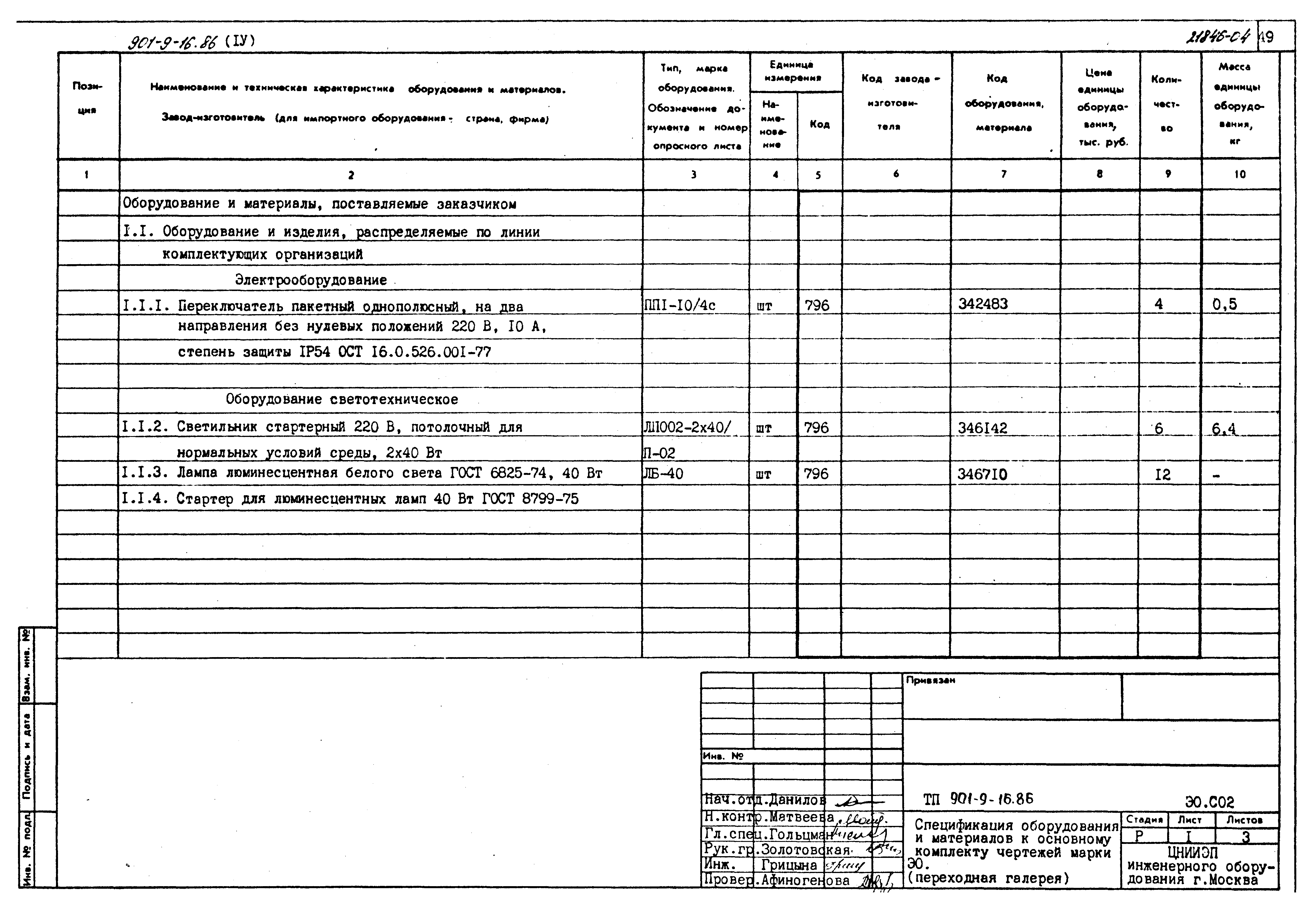 Типовой проект 901-9-16.86