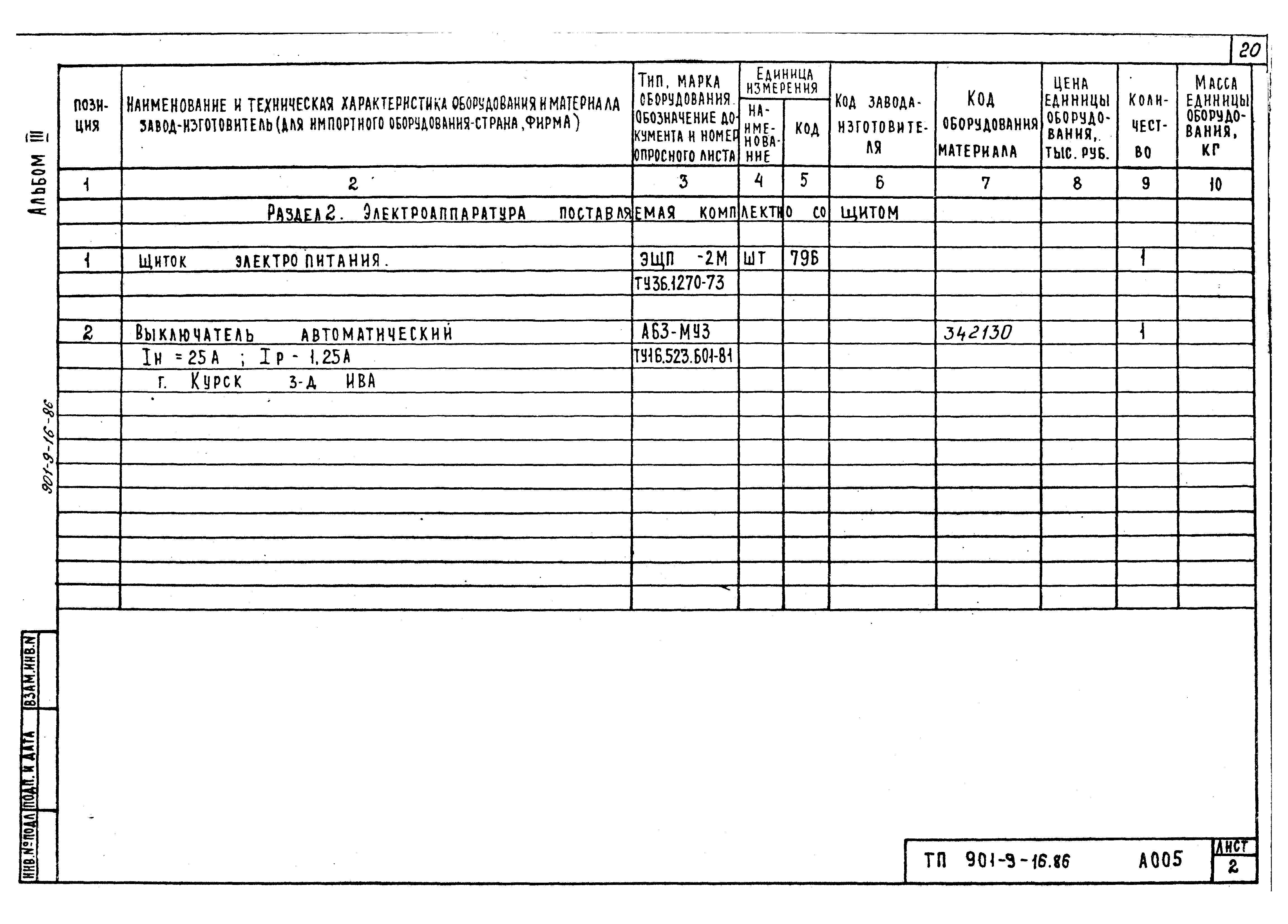 Типовой проект 901-9-16.86