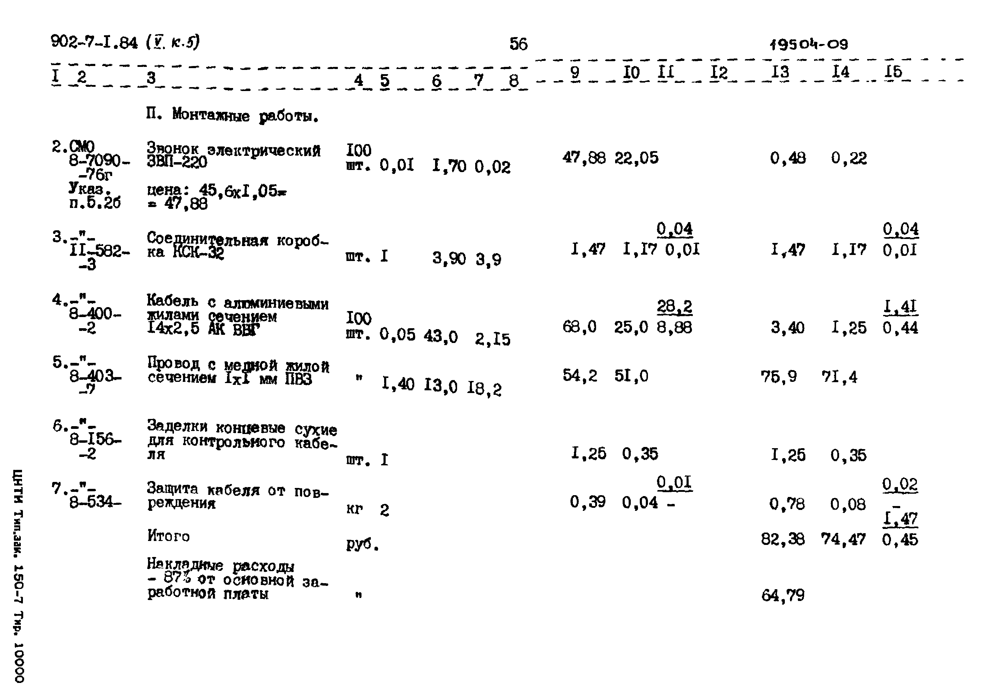 Типовой проект 902-7-1.84