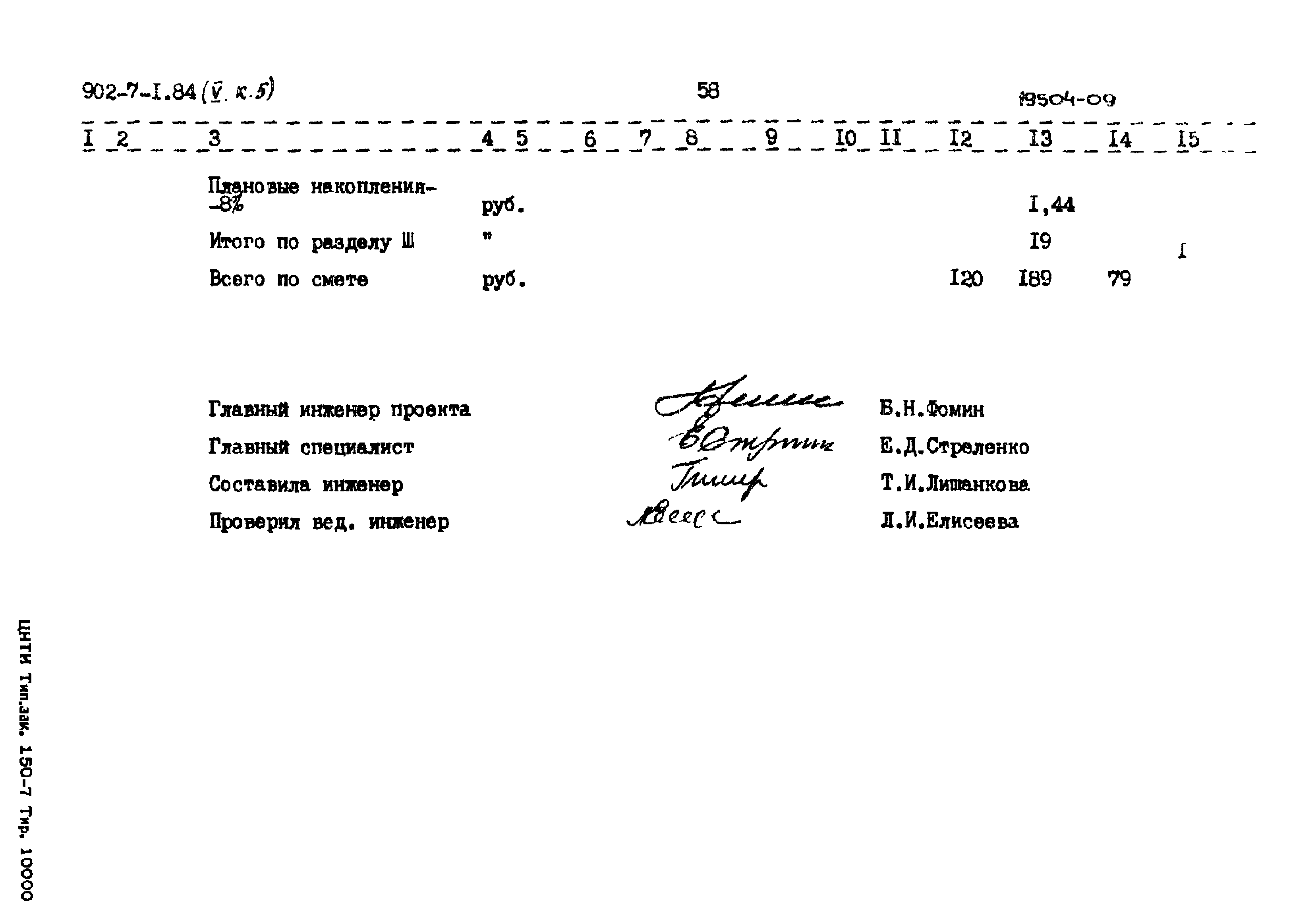 Типовой проект 902-7-1.84