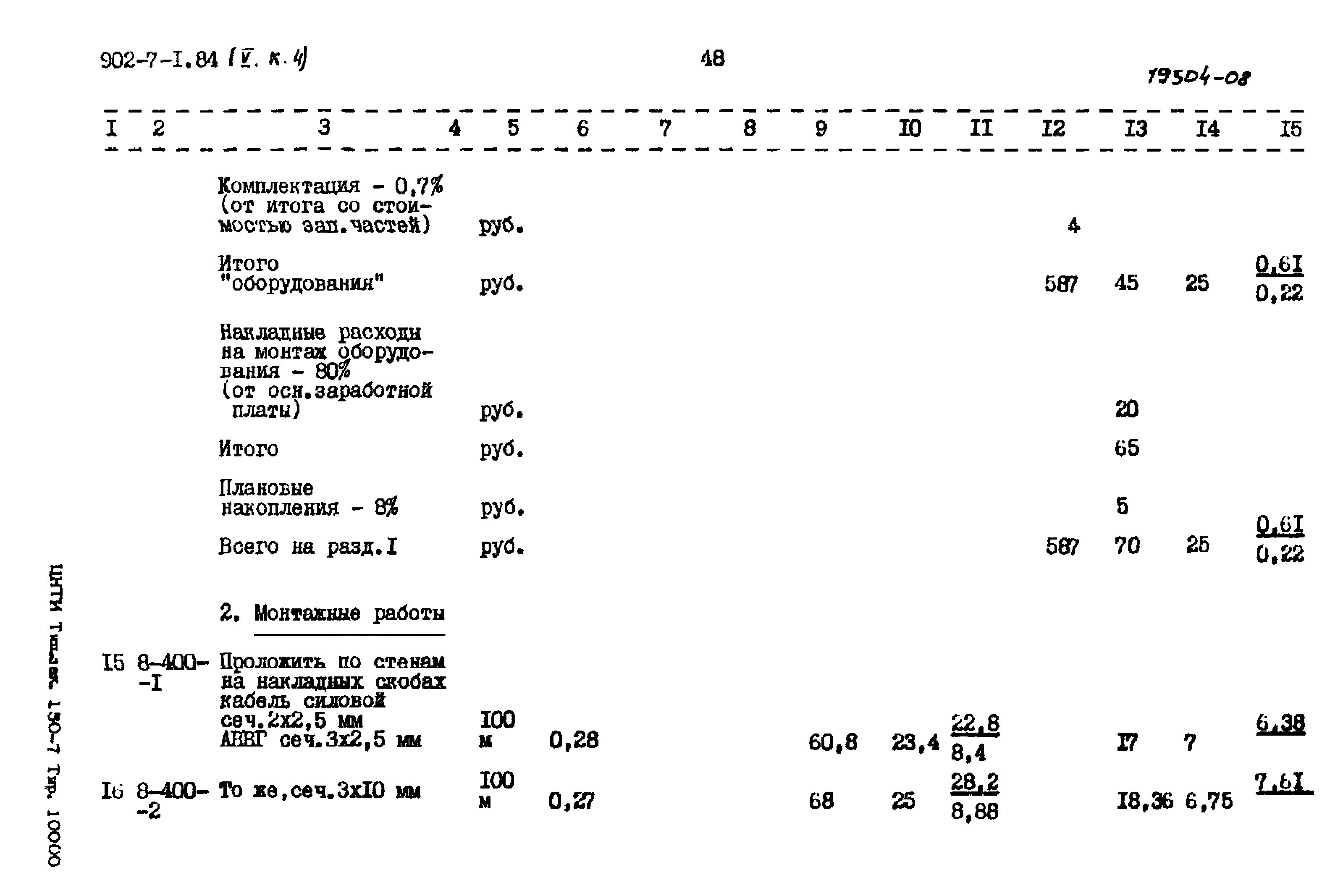 Типовой проект 902-7-1.84