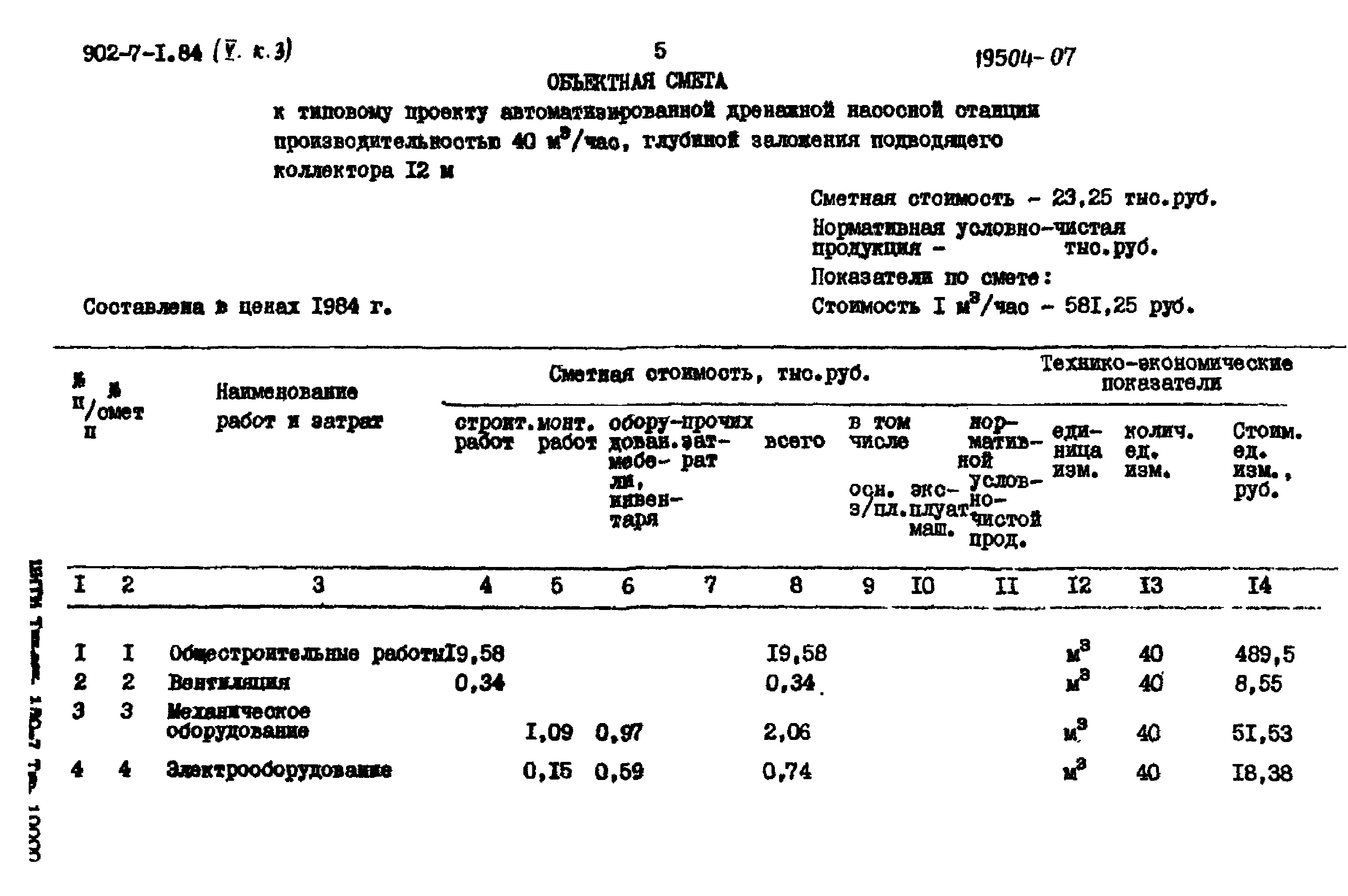 Типовой проект 902-7-1.84