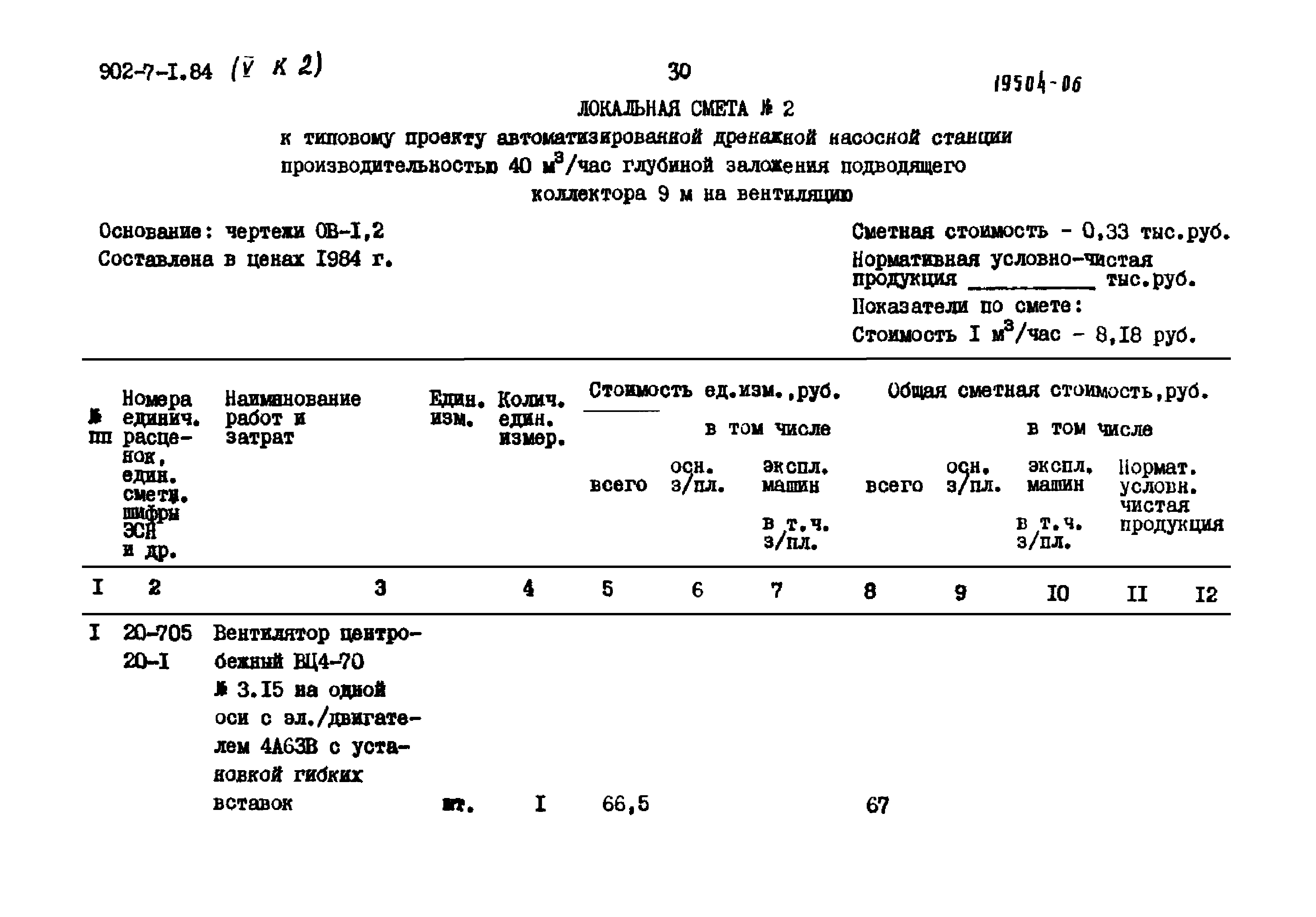 Типовой проект 902-7-1.84