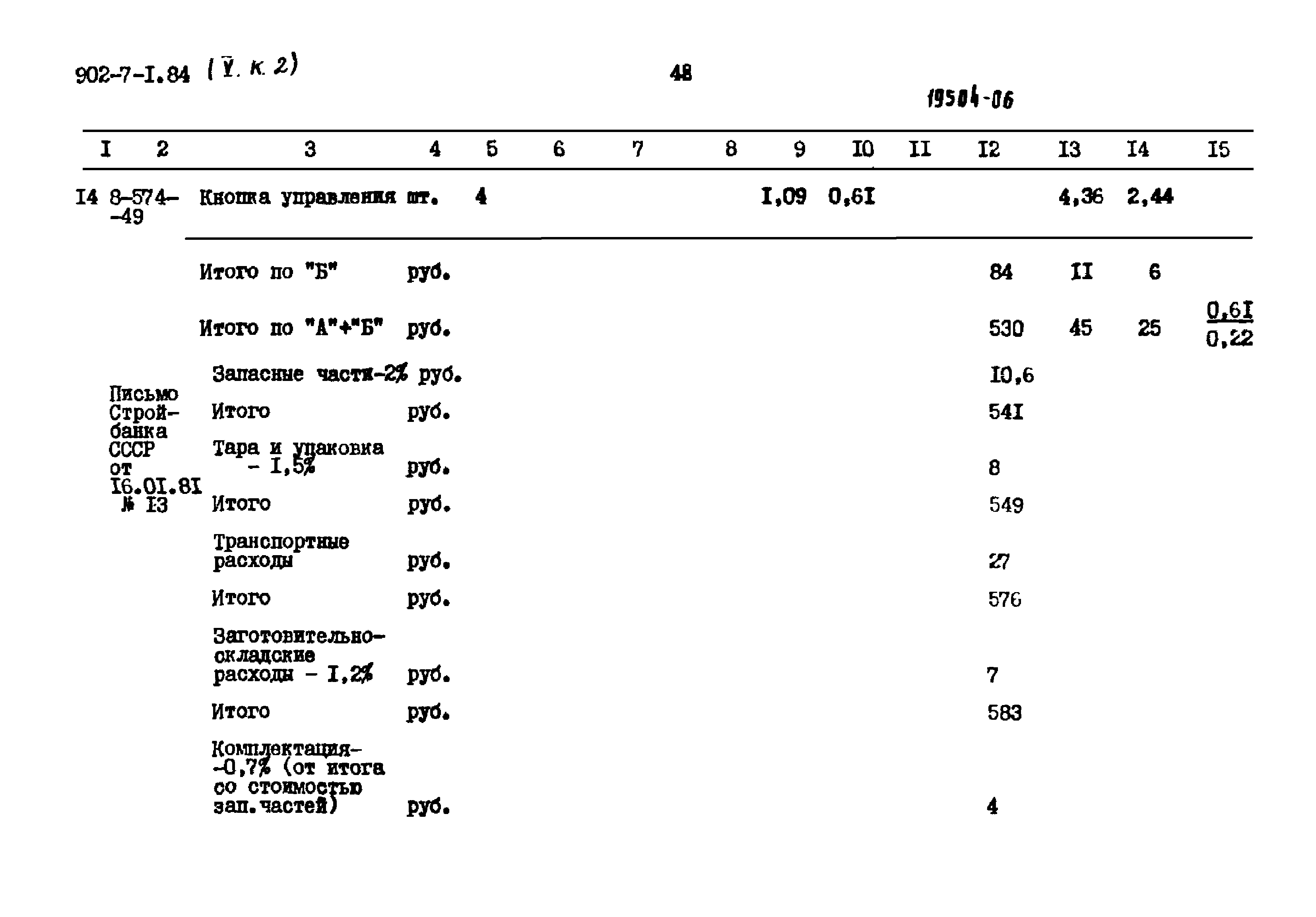 Типовой проект 902-7-1.84