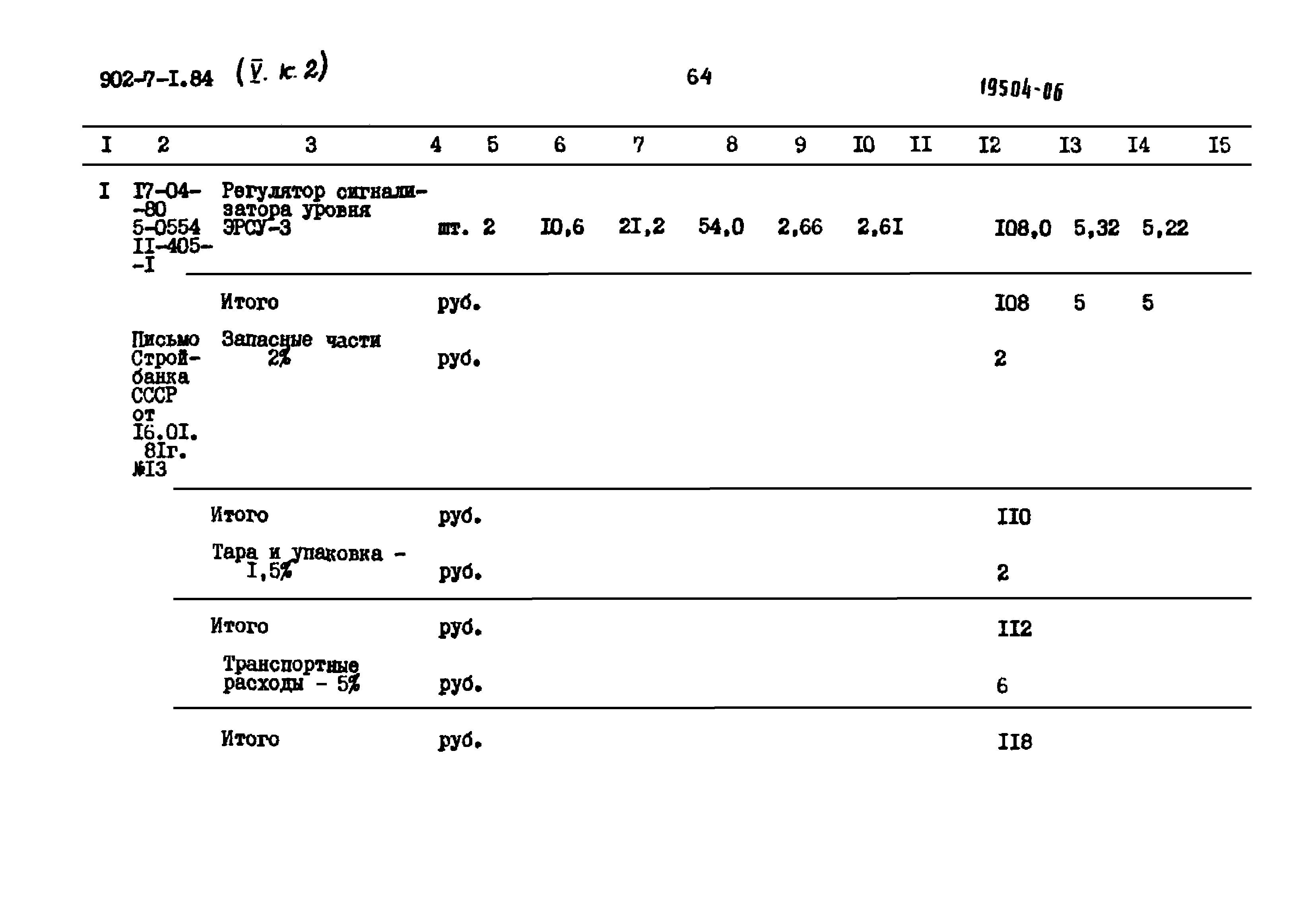 Типовой проект 902-7-1.84