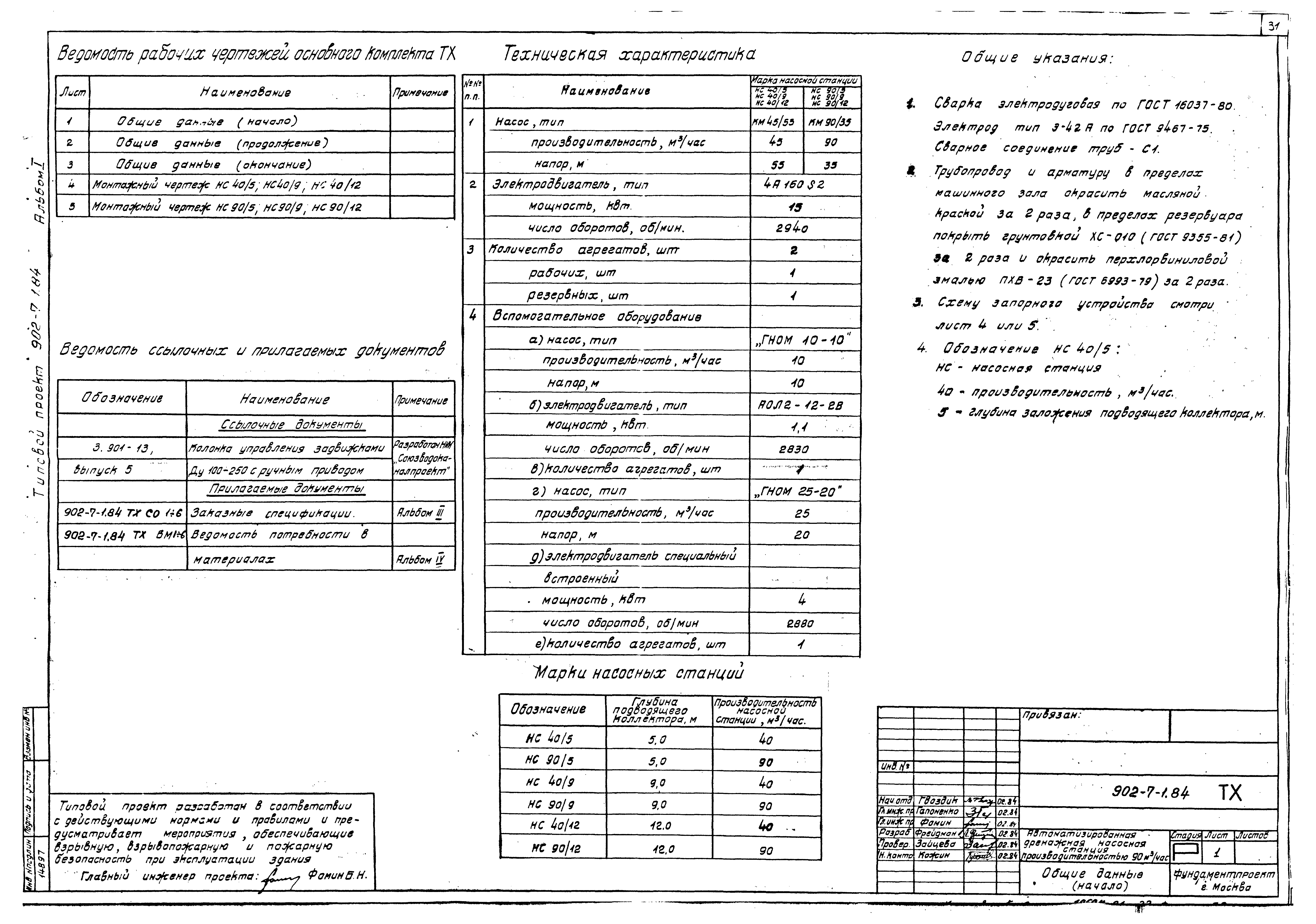 Типовой проект 902-7-1.84