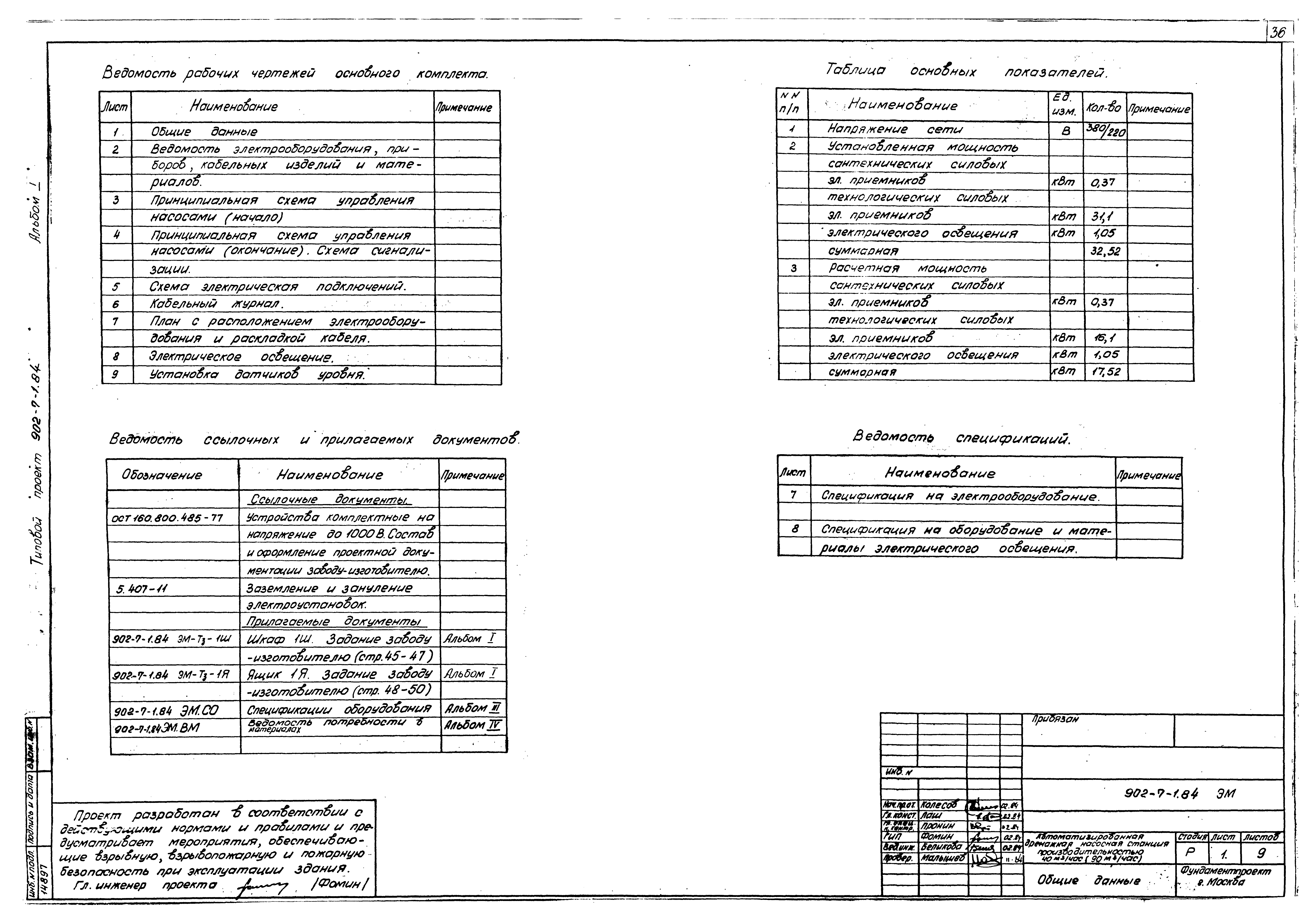 Типовой проект 902-7-1.84