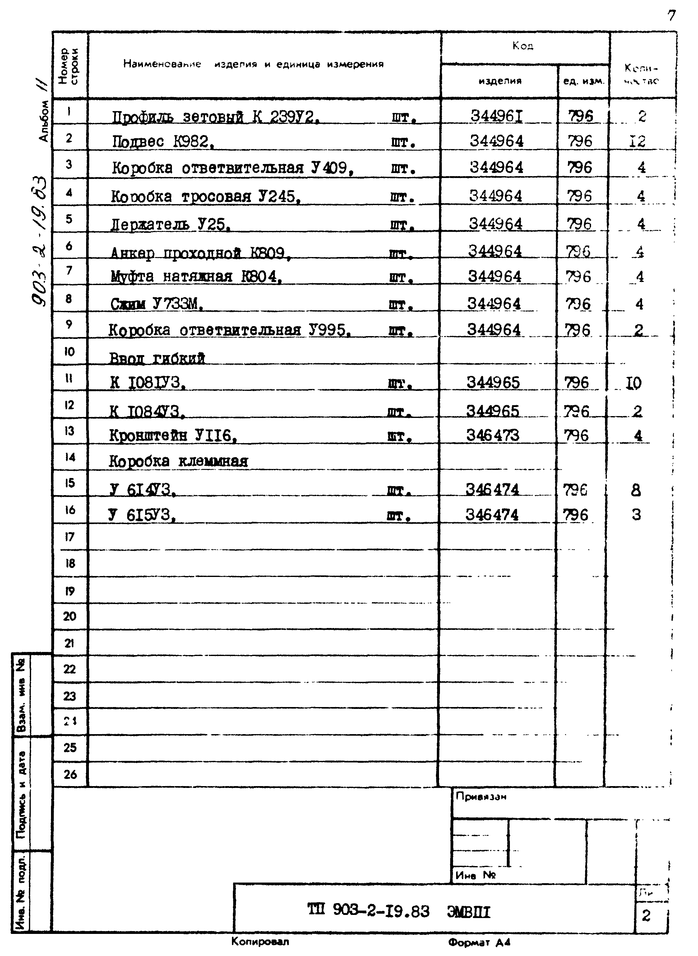 Типовой проект 903-2-19.83