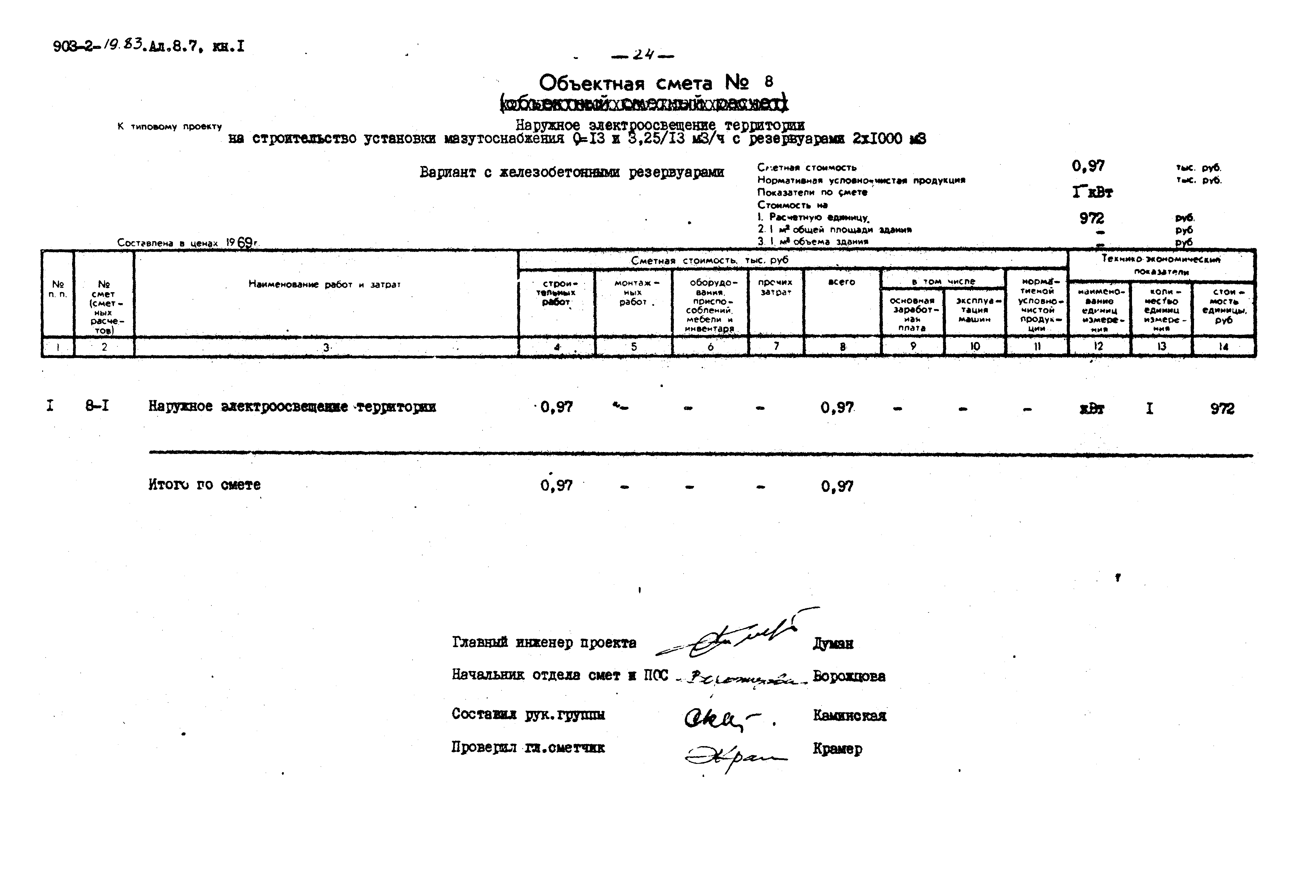 Типовой проект 903-2-19.83