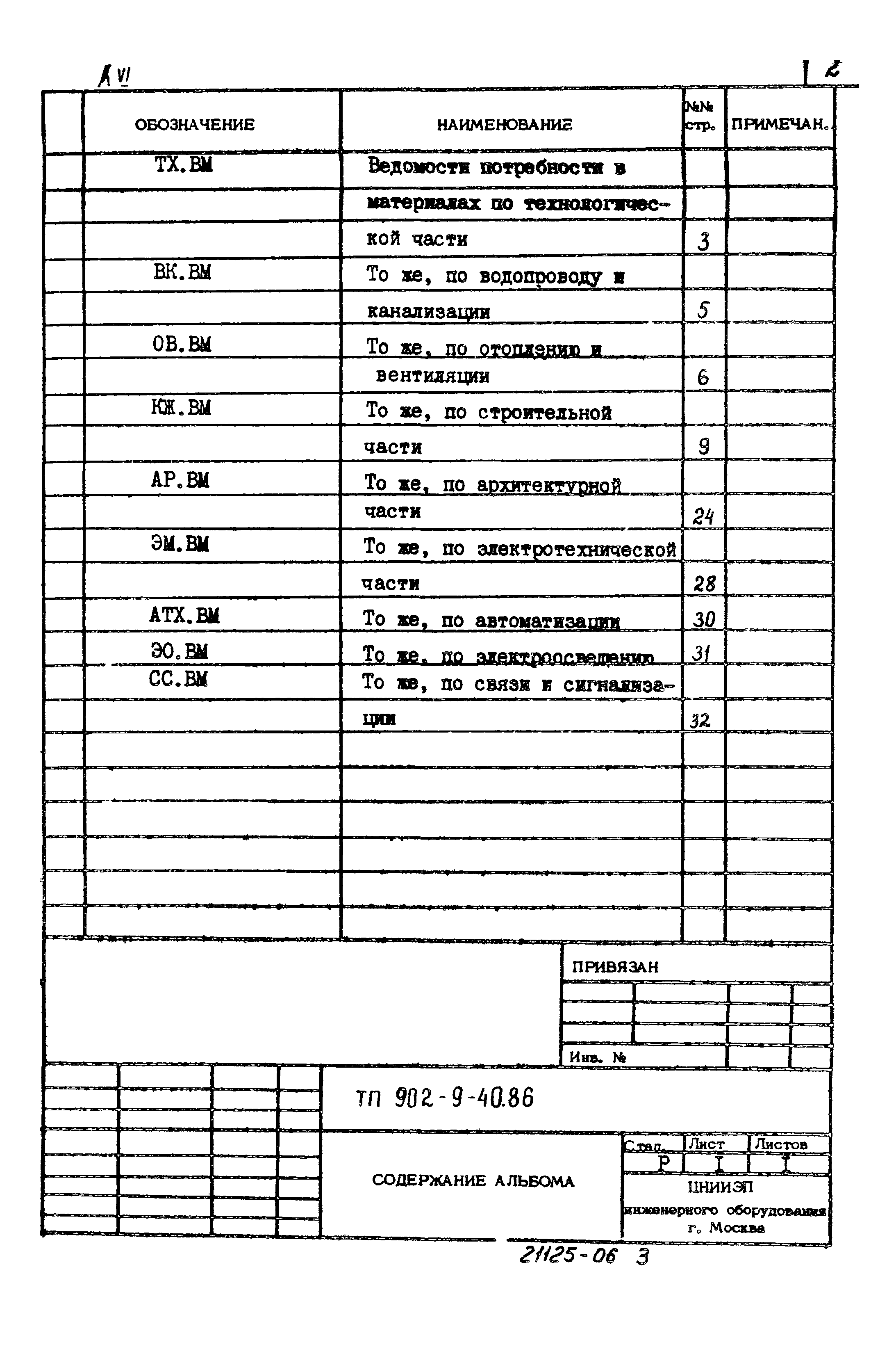 Типовой проект 902-9-40.86