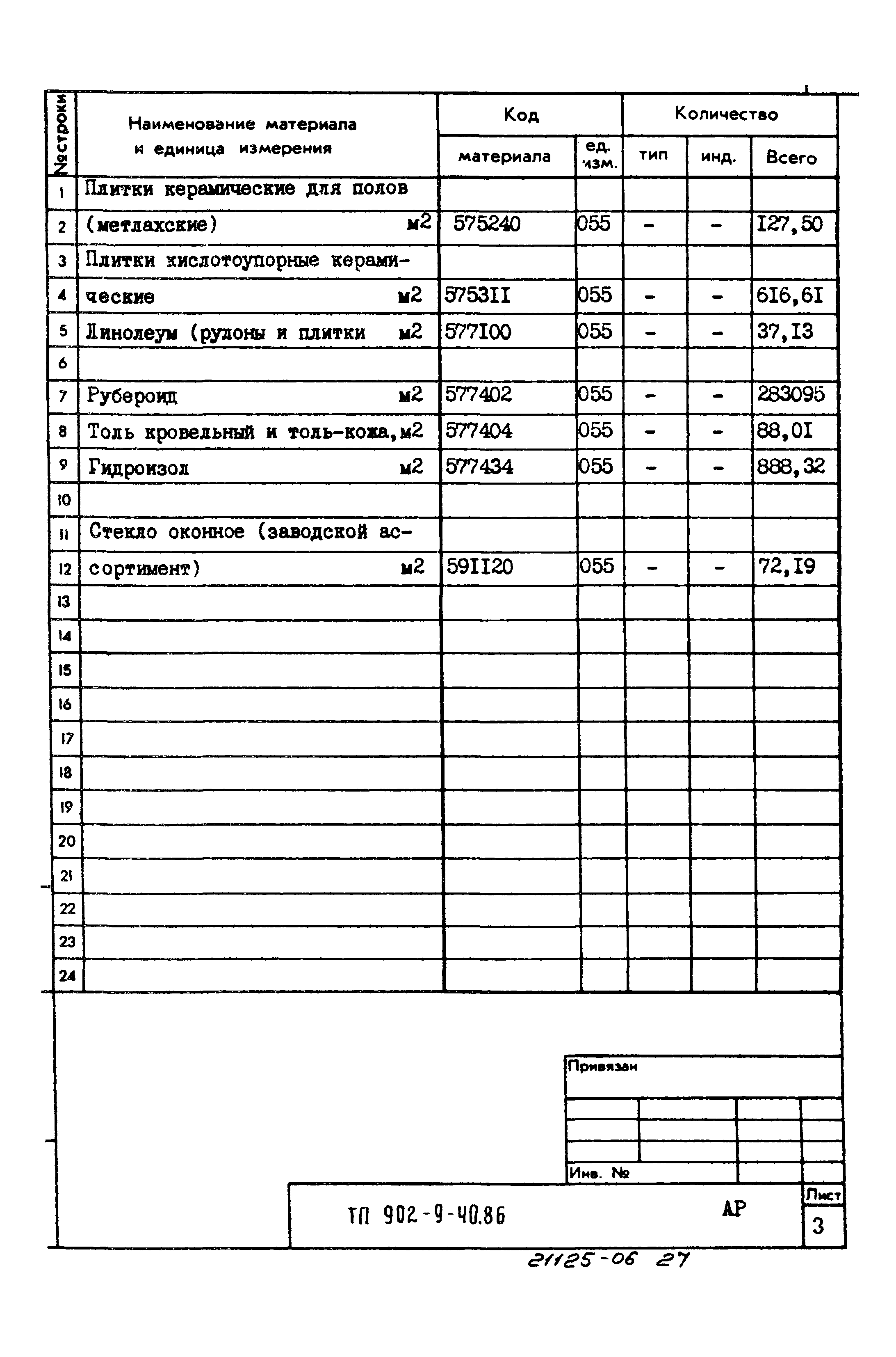 Типовой проект 902-9-40.86