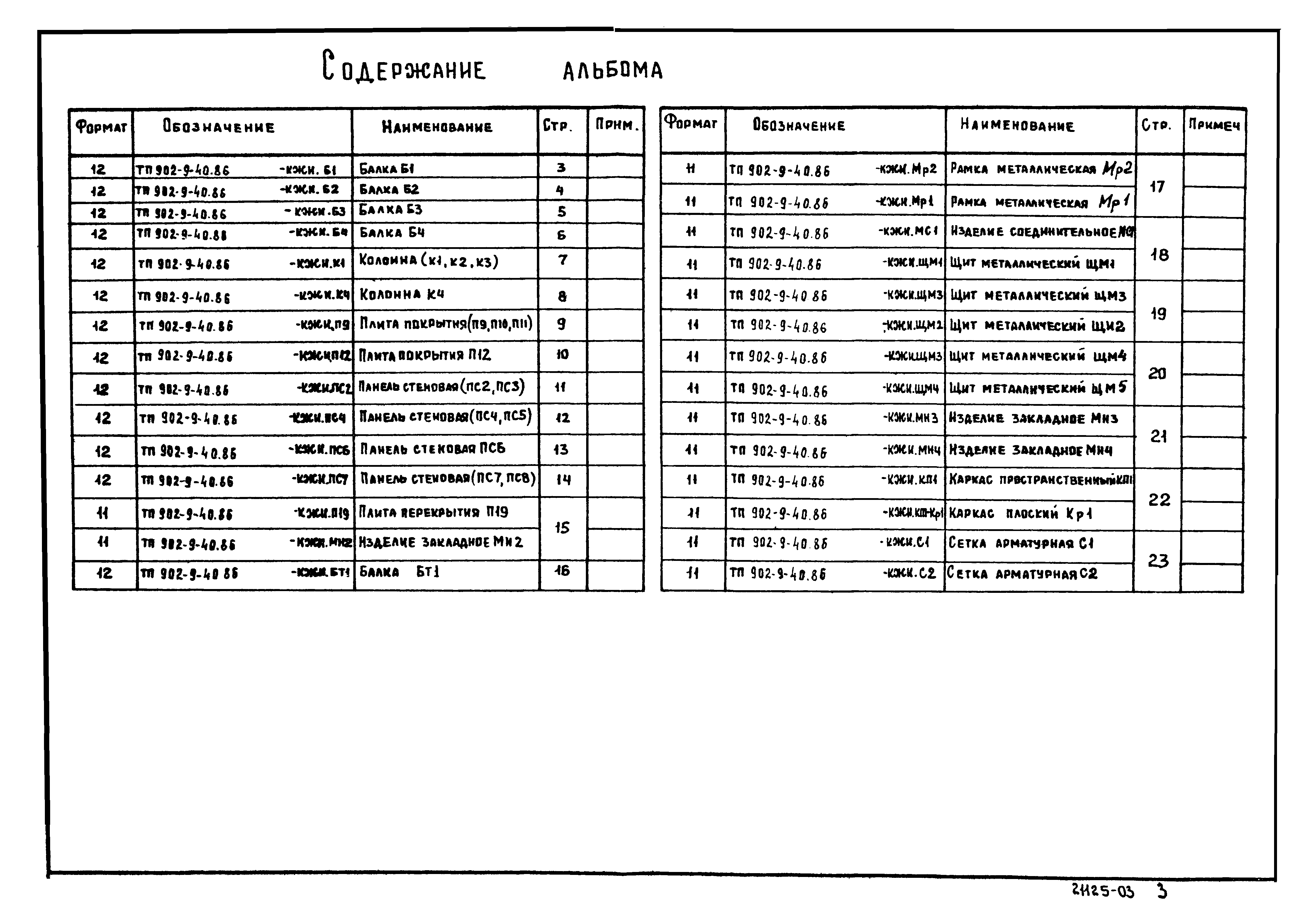Типовой проект 902-9-40.86