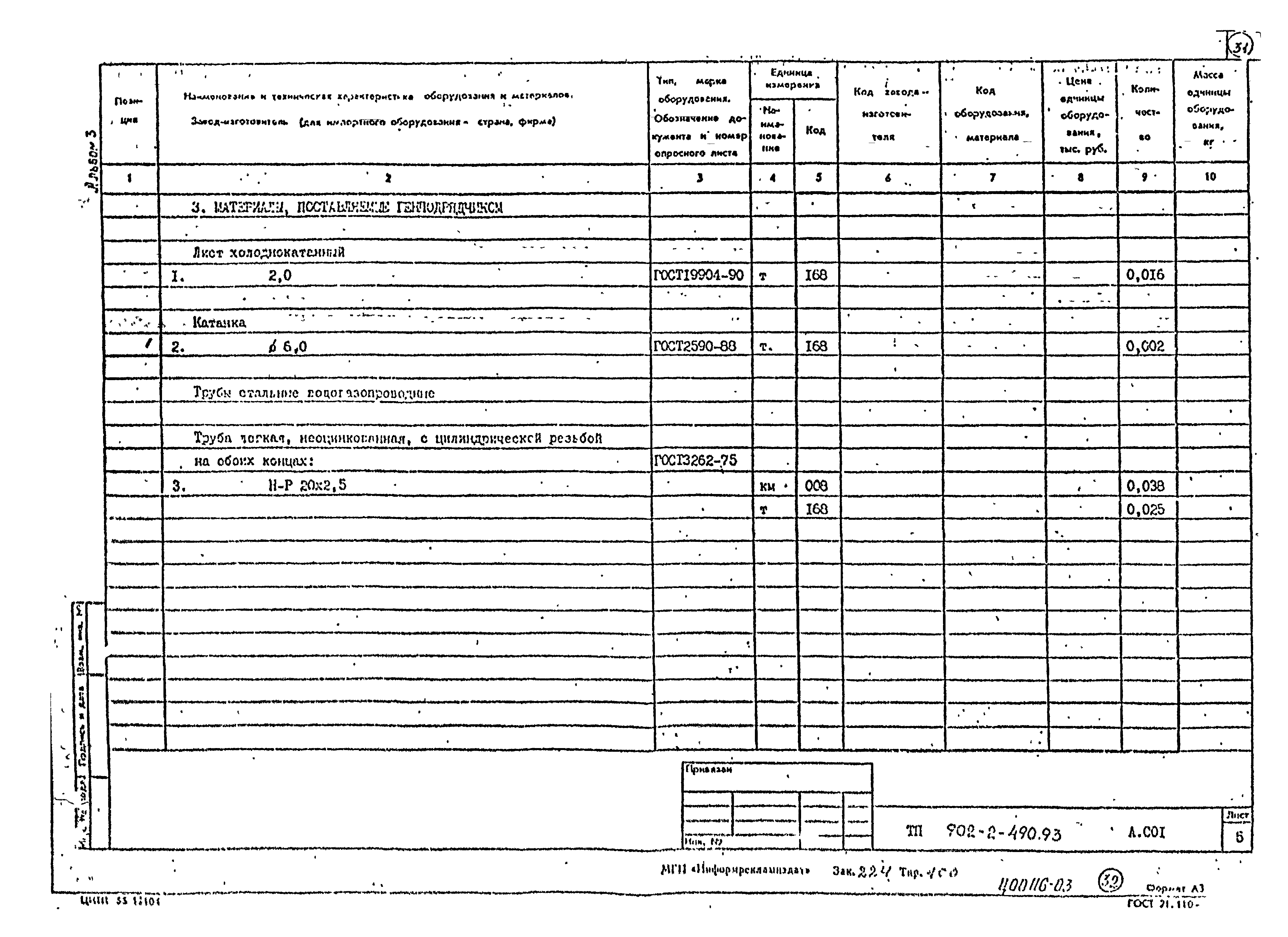 Типовой проект 902-2-490.93