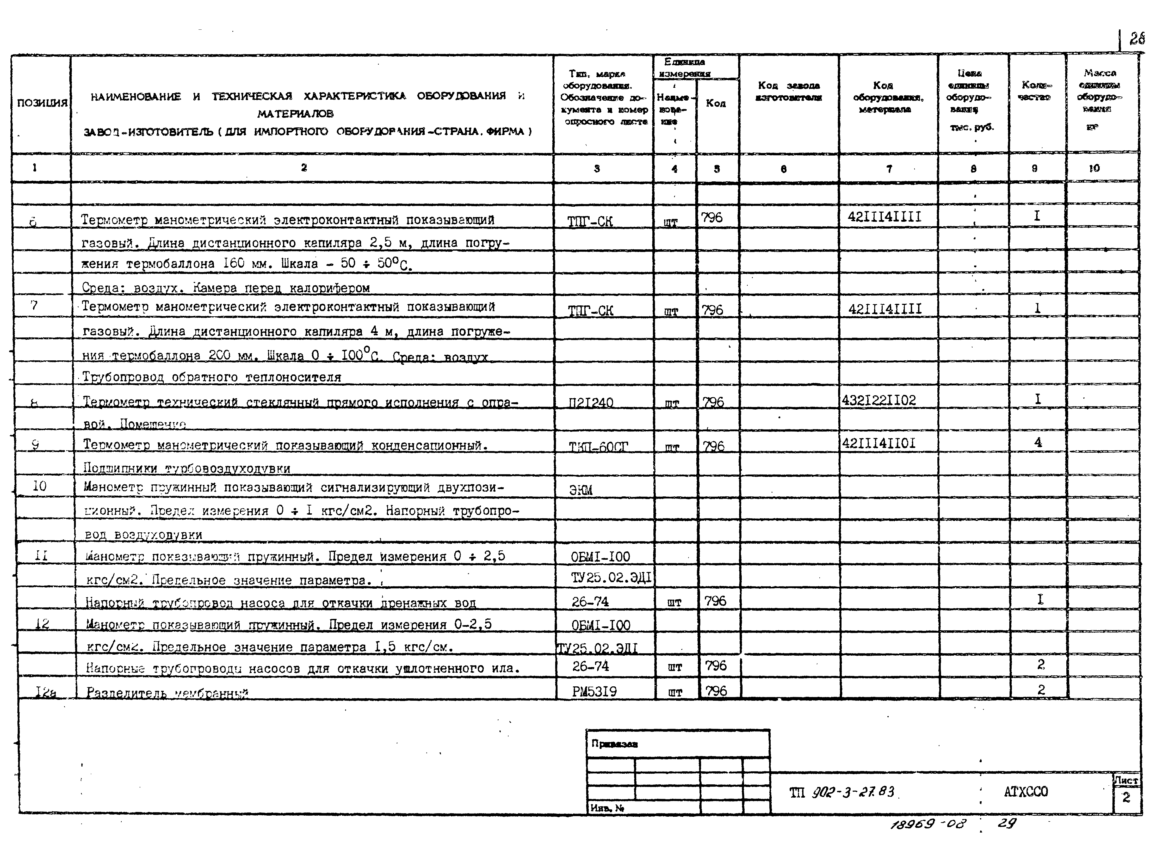 Типовой проект 902-3-27.83