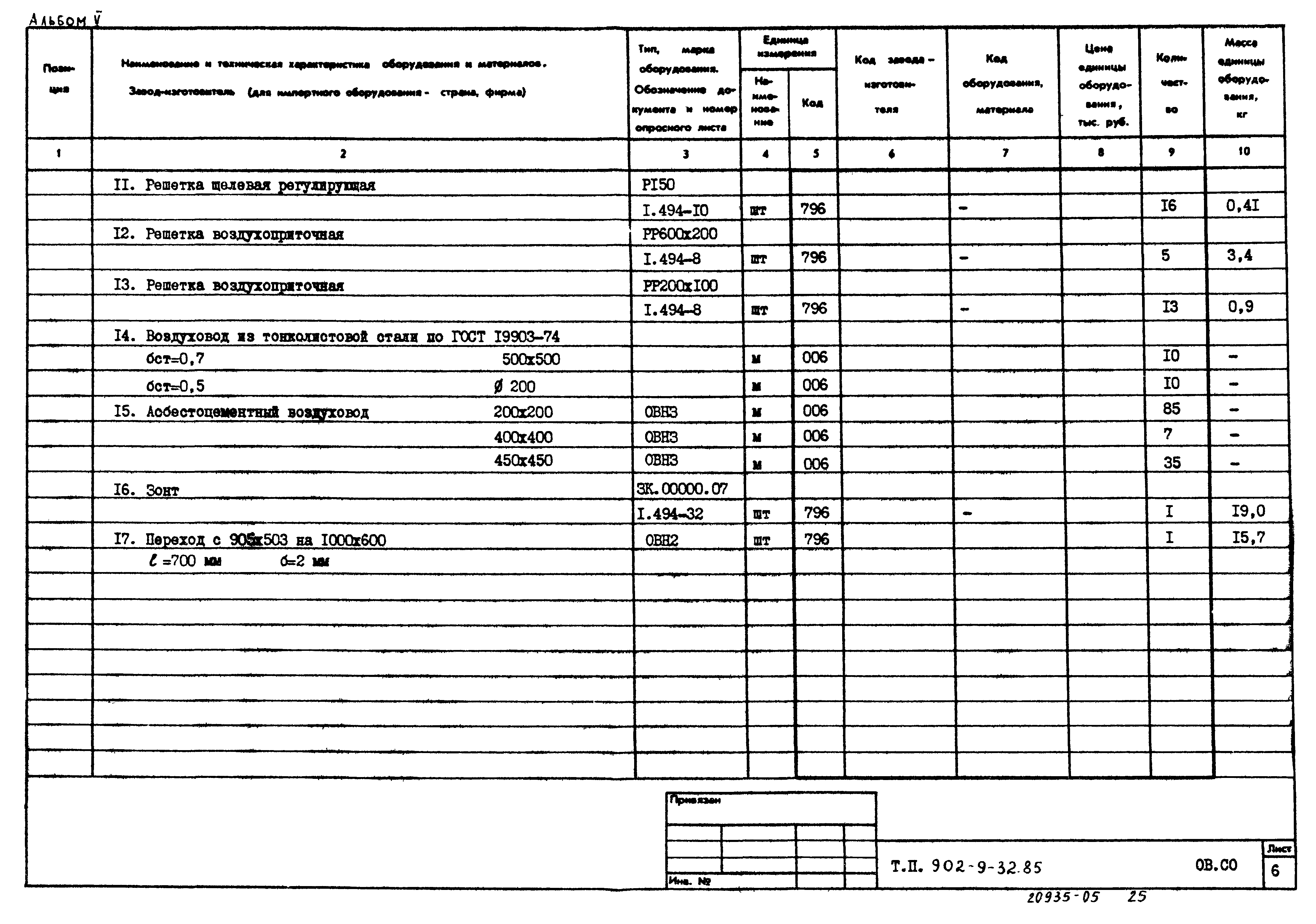 Типовой проект 902-9-32.85