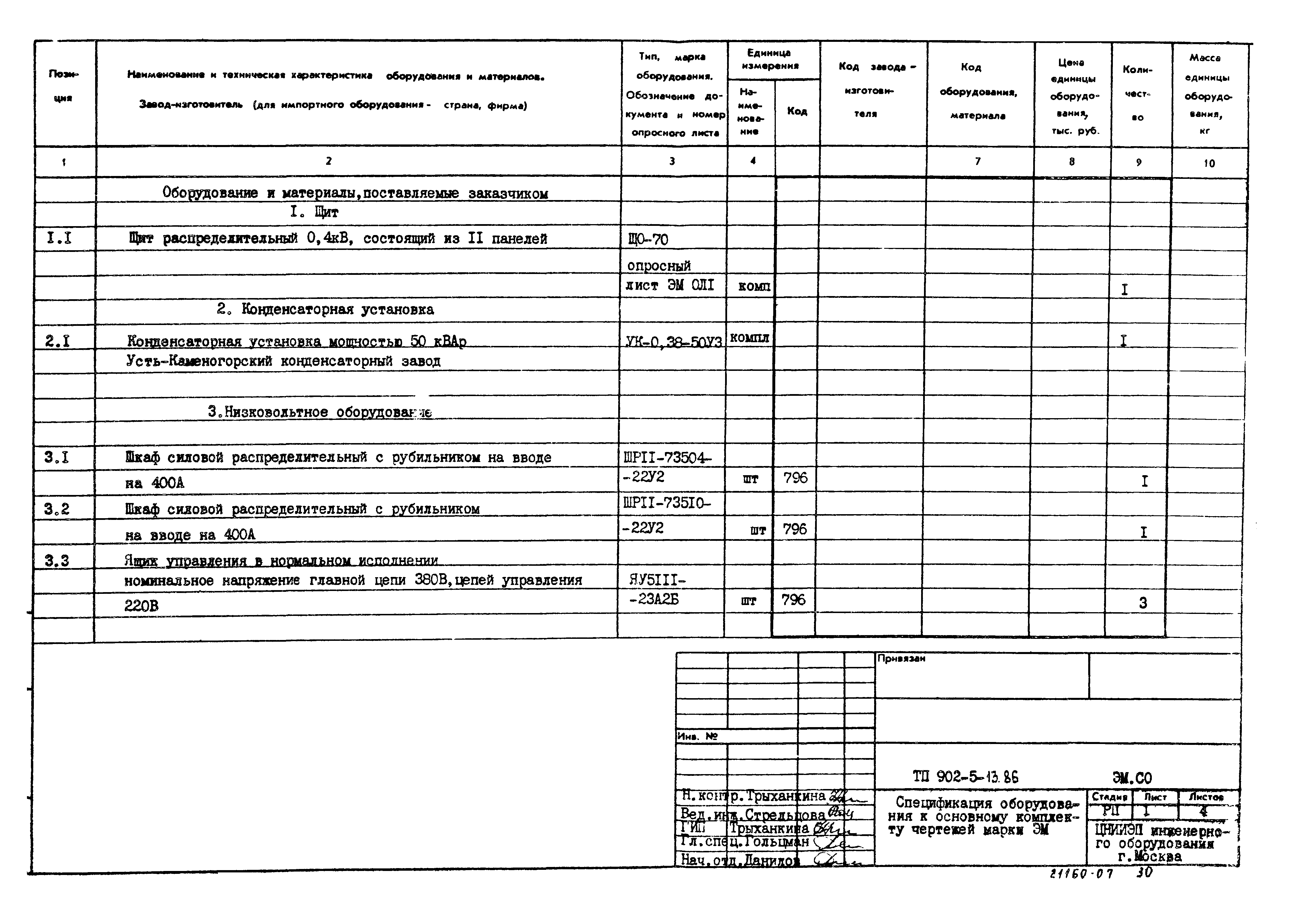 Типовой проект 902-5-13.86