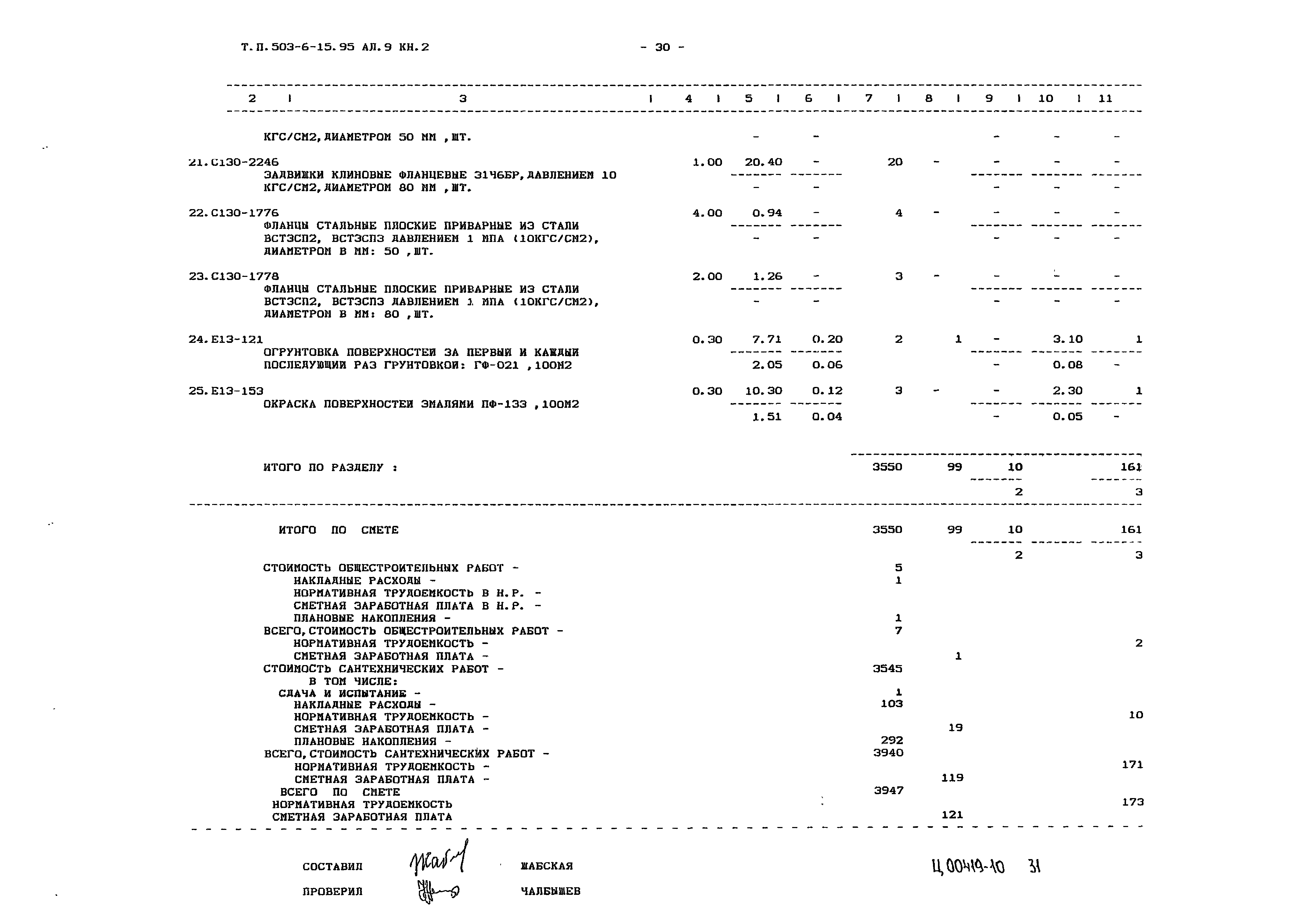 Типовой проект 503-6-15.95