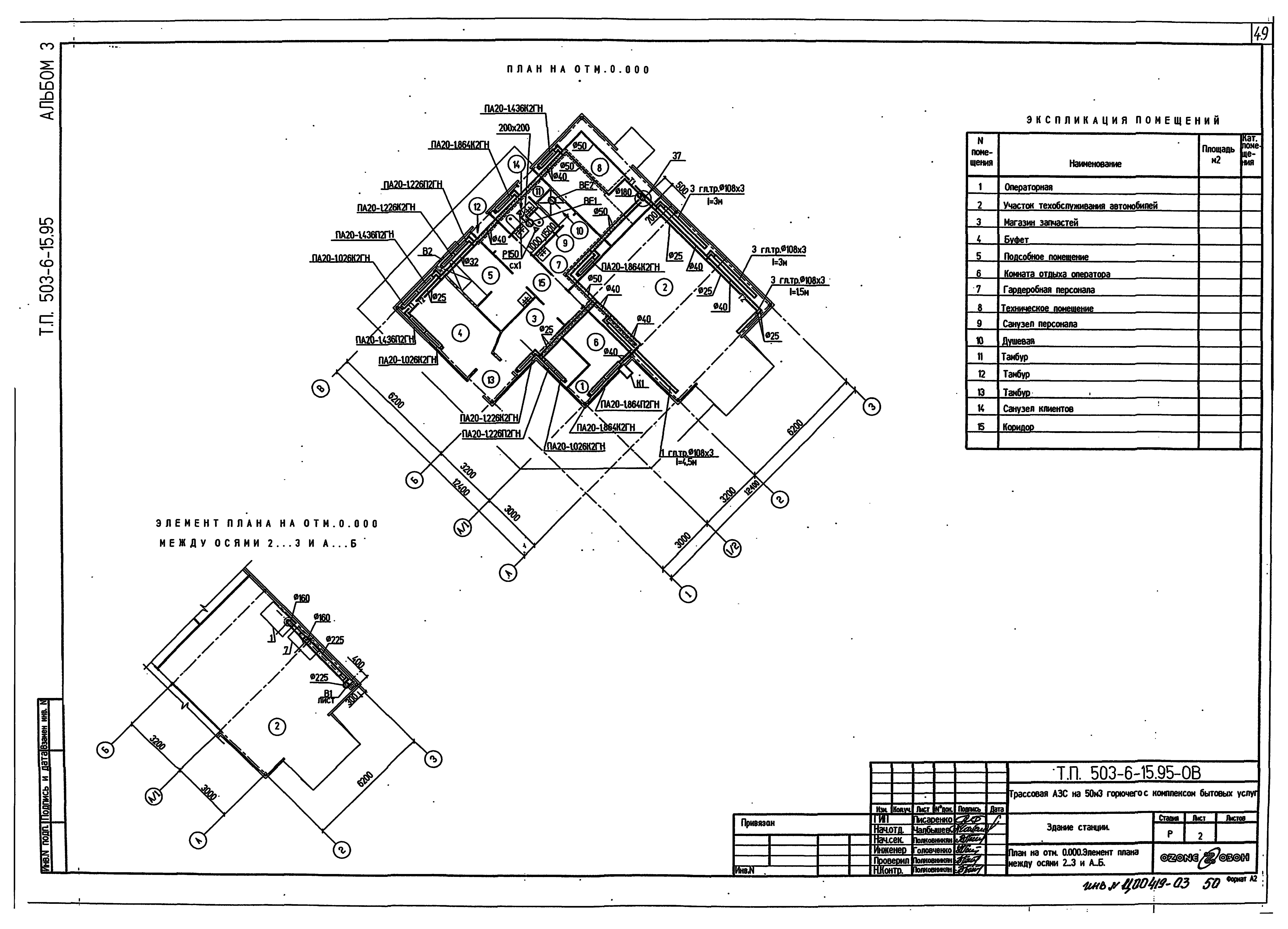Типовой проект 503-6-15.95