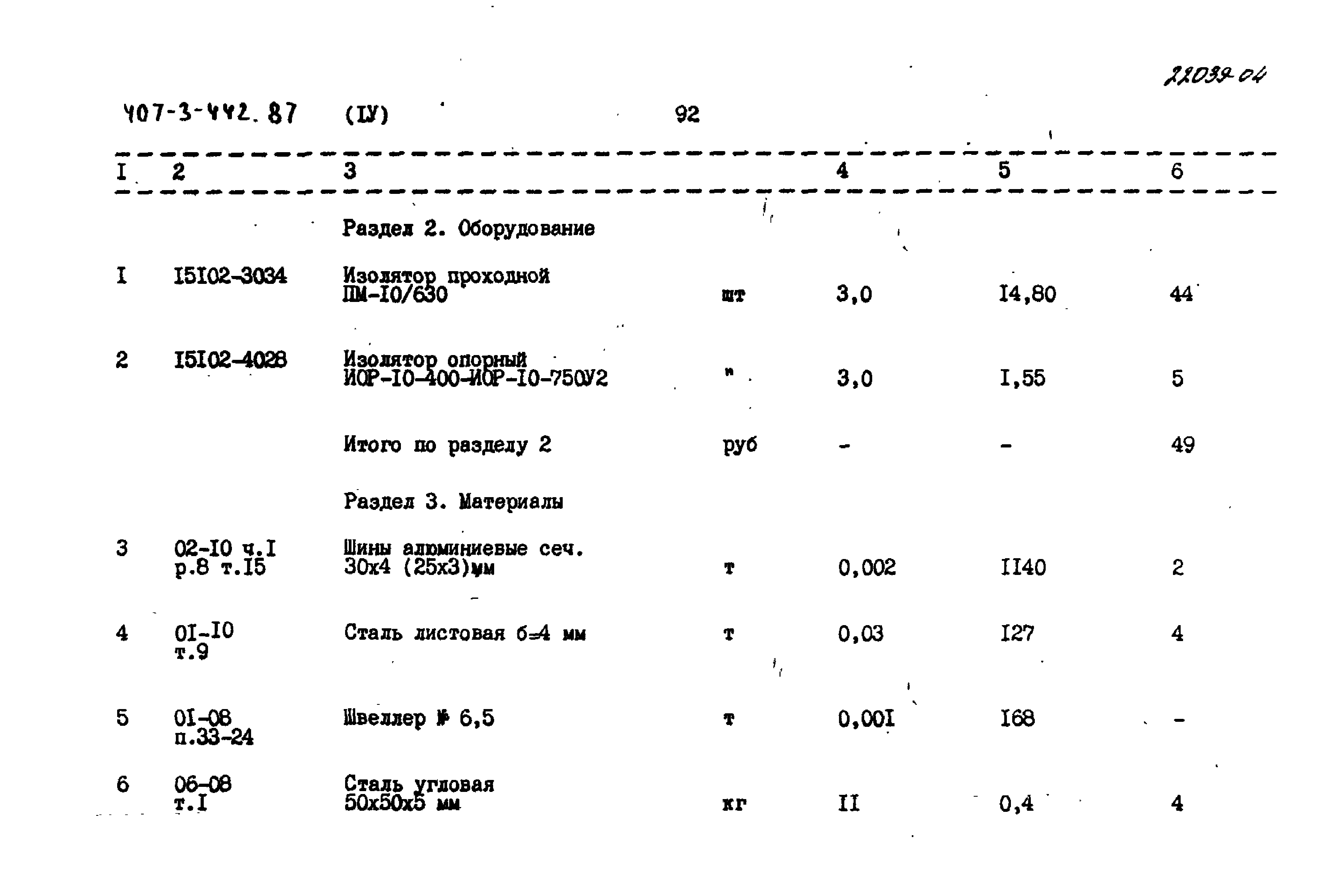 Типовой проект 407-3-442.87