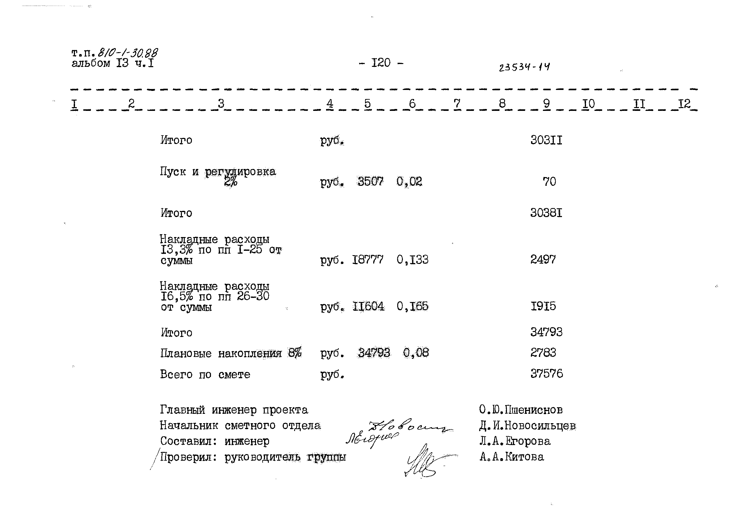 Типовой проект 810-1-30.88