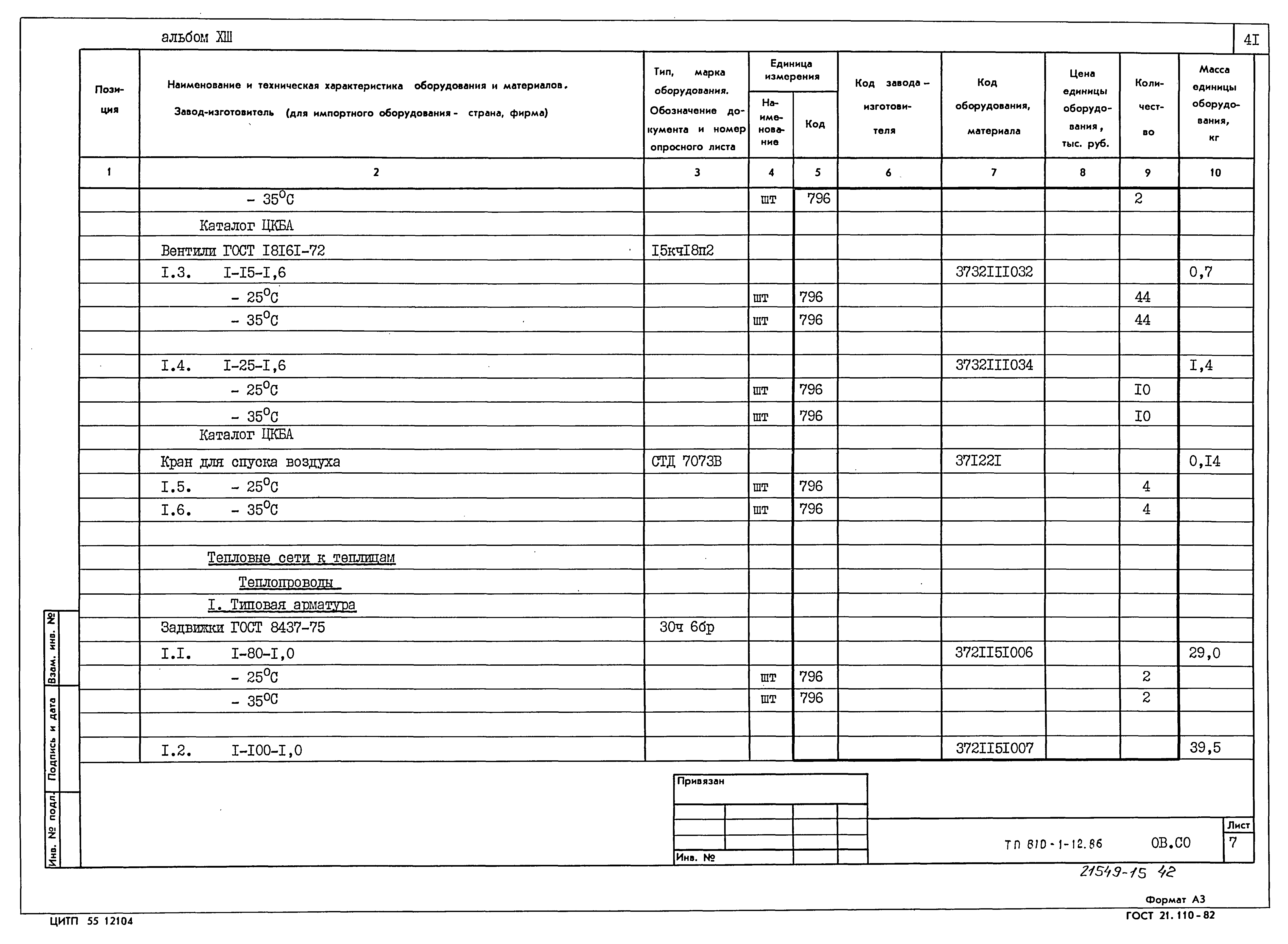 Типовой проект 810-1-12.86