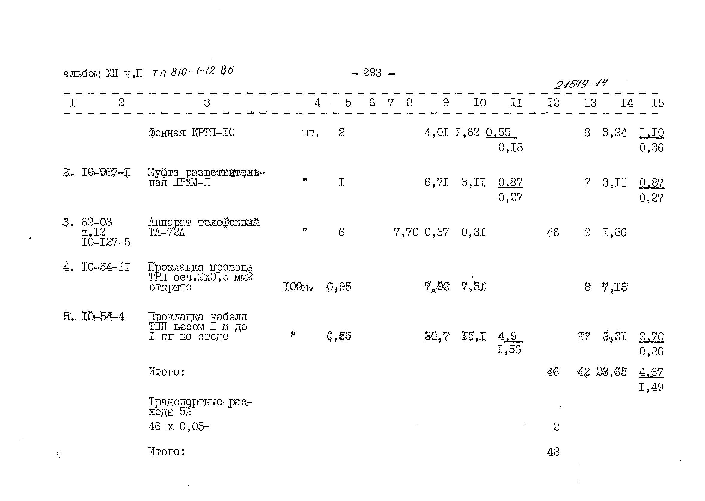 Типовой проект 810-1-12.86