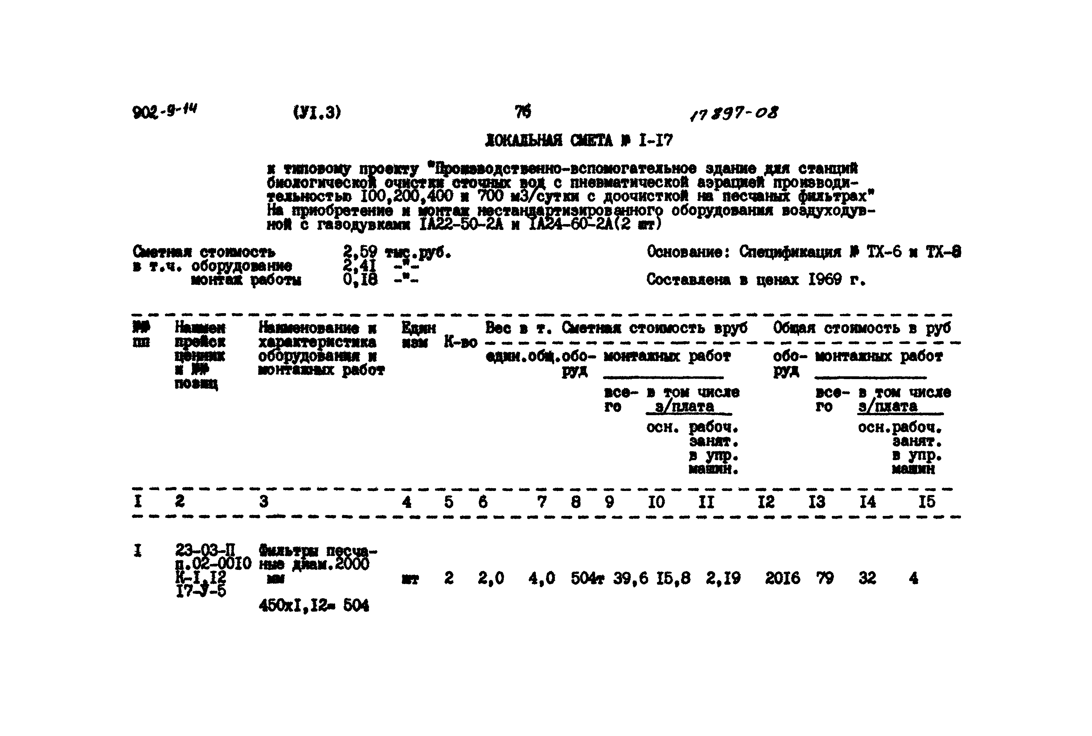 Типовой проект 902-9-14