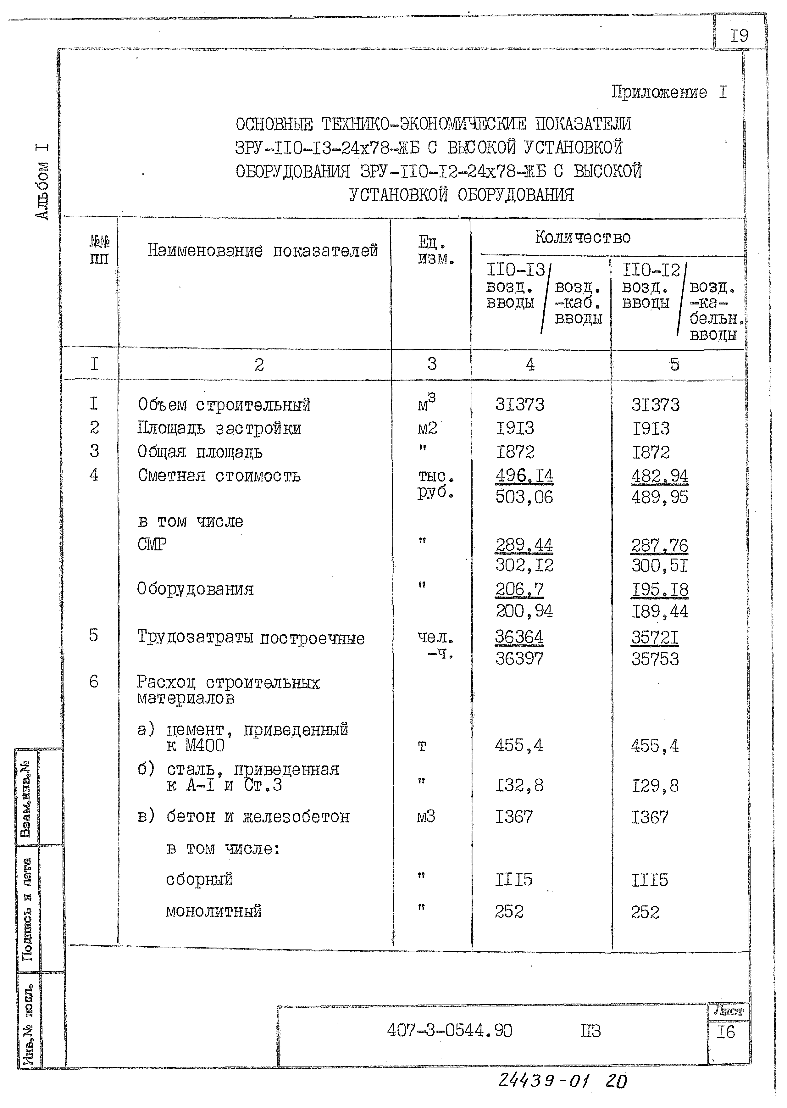 Типовые проектные решения 407-3-0540.90