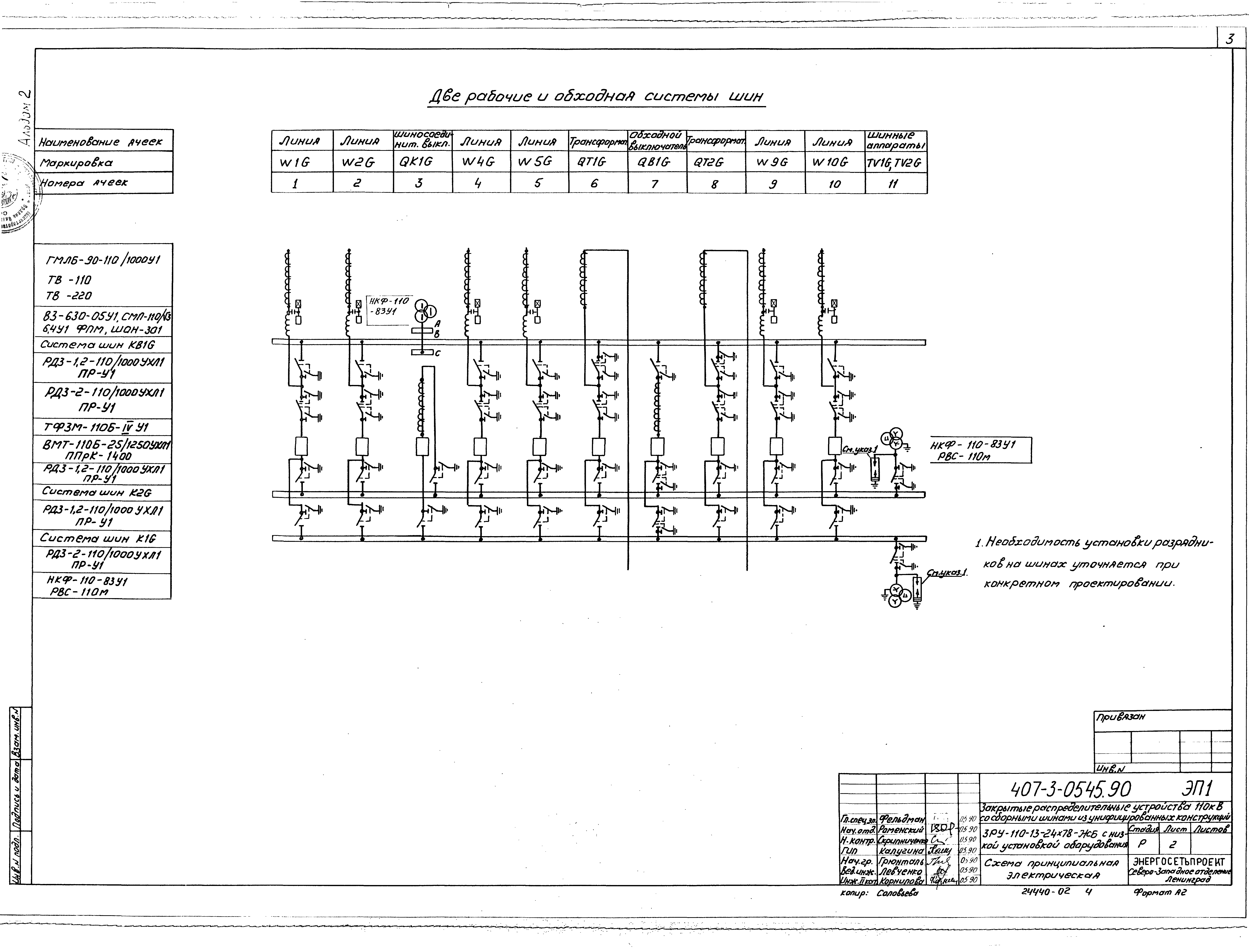 Типовые проектные решения 407-3-0545.90