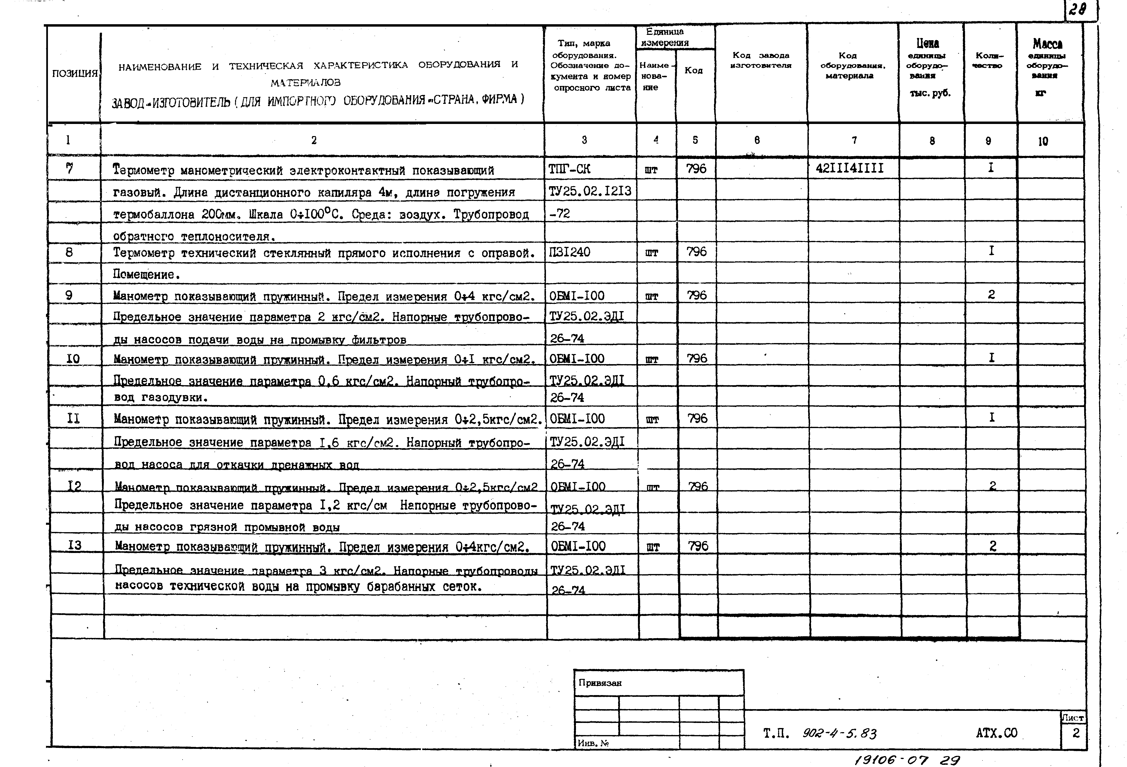 Типовой проект 902-4-5.83