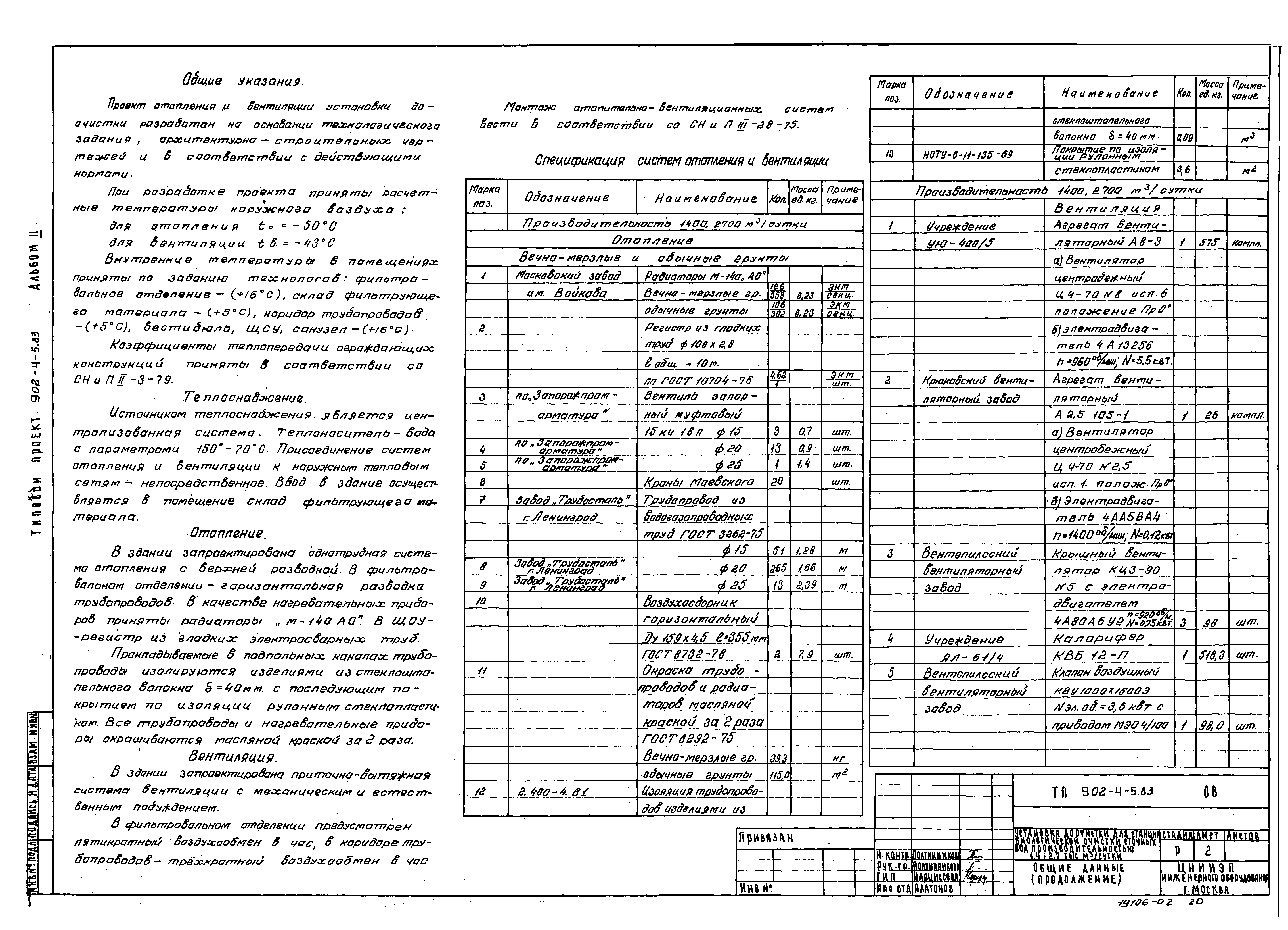 Типовой проект 902-4-5.83