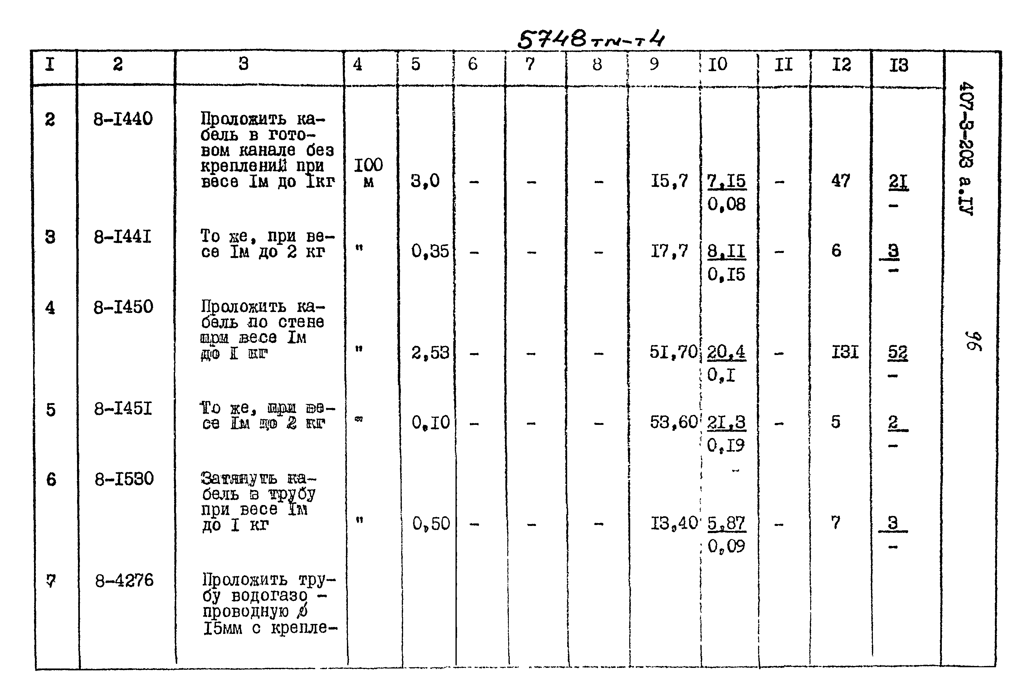 Типовой проект 407-3-203