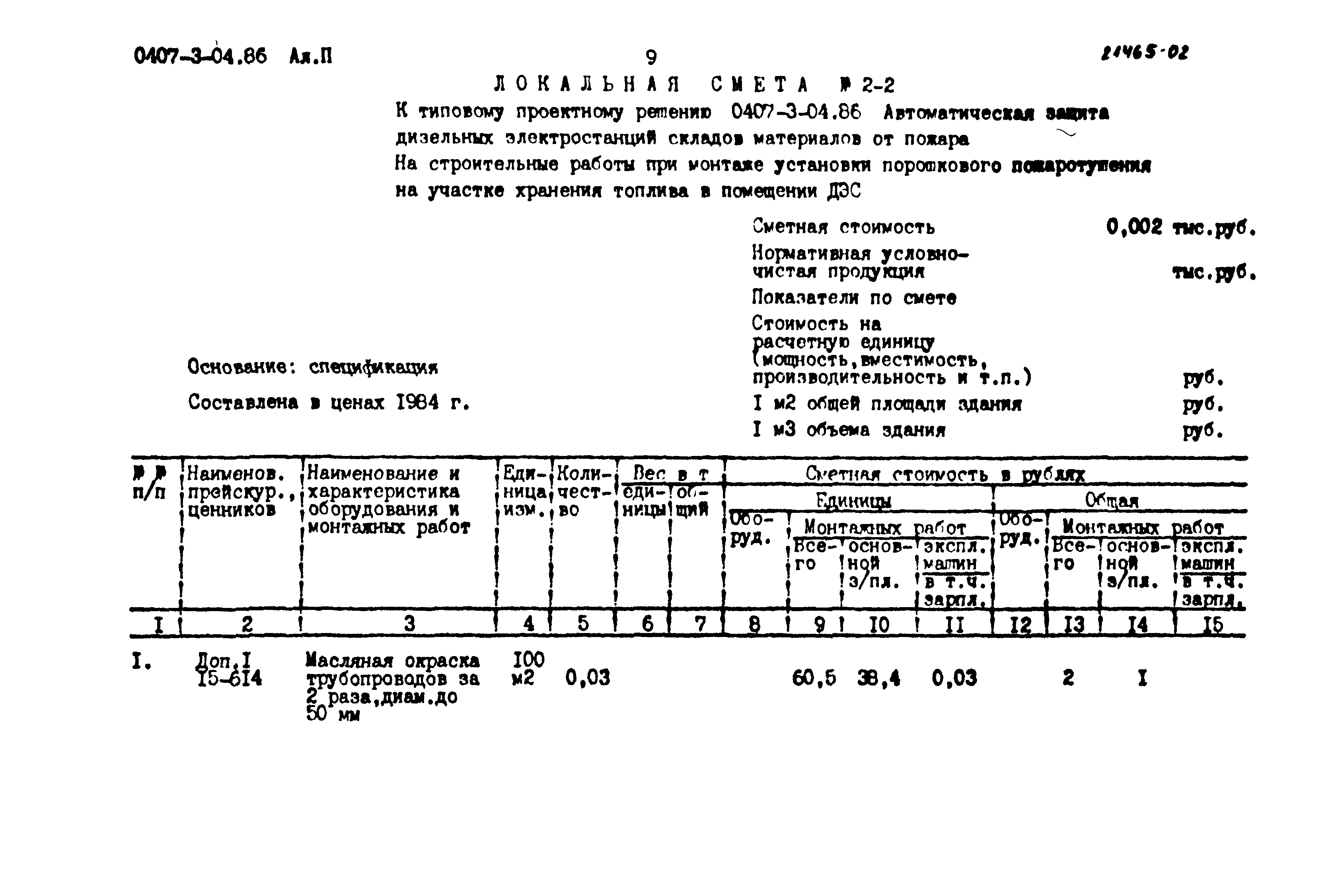 Типовые проектные решения 0407-3-04.86