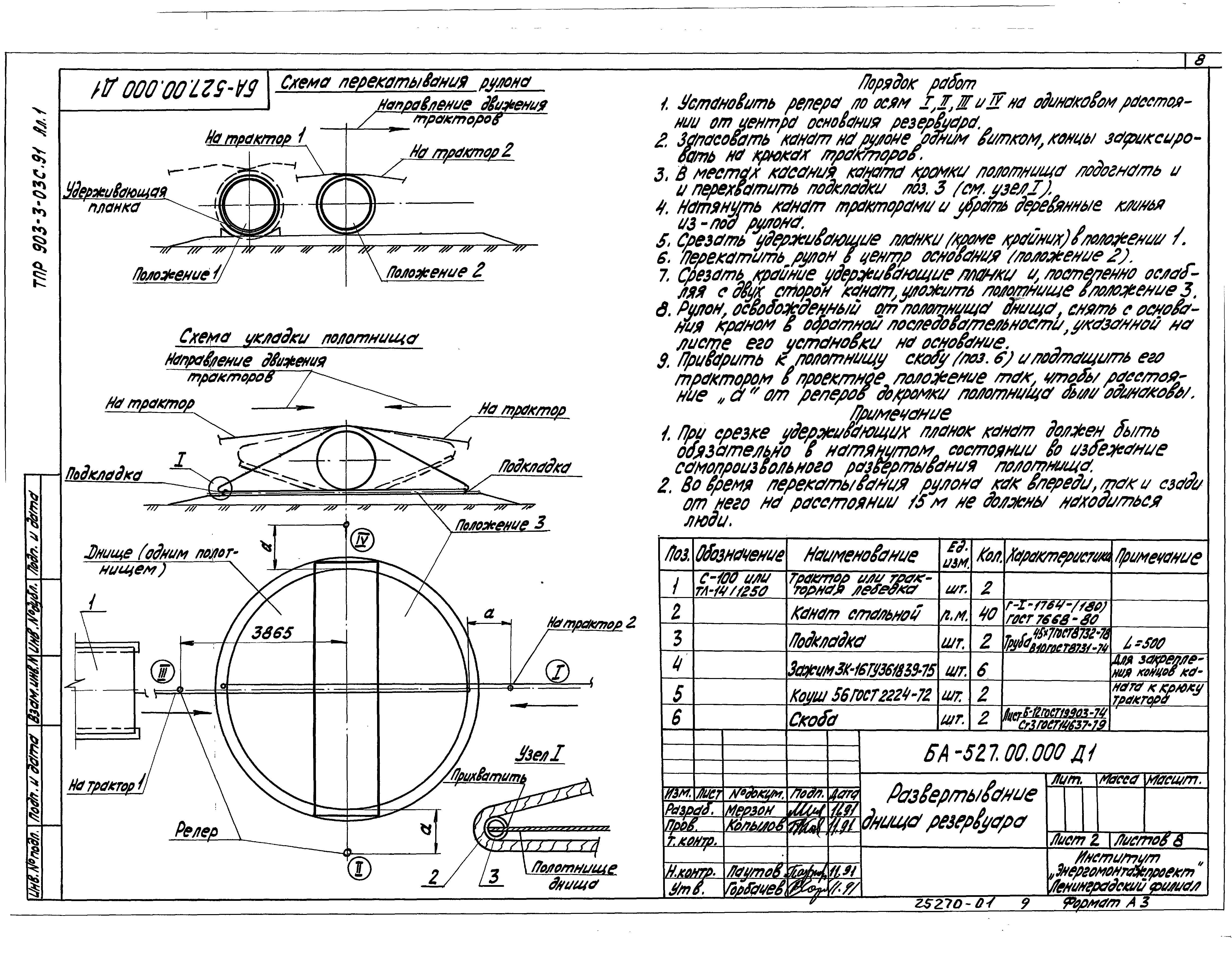 Типовые проектные решения 903-3-03с.91