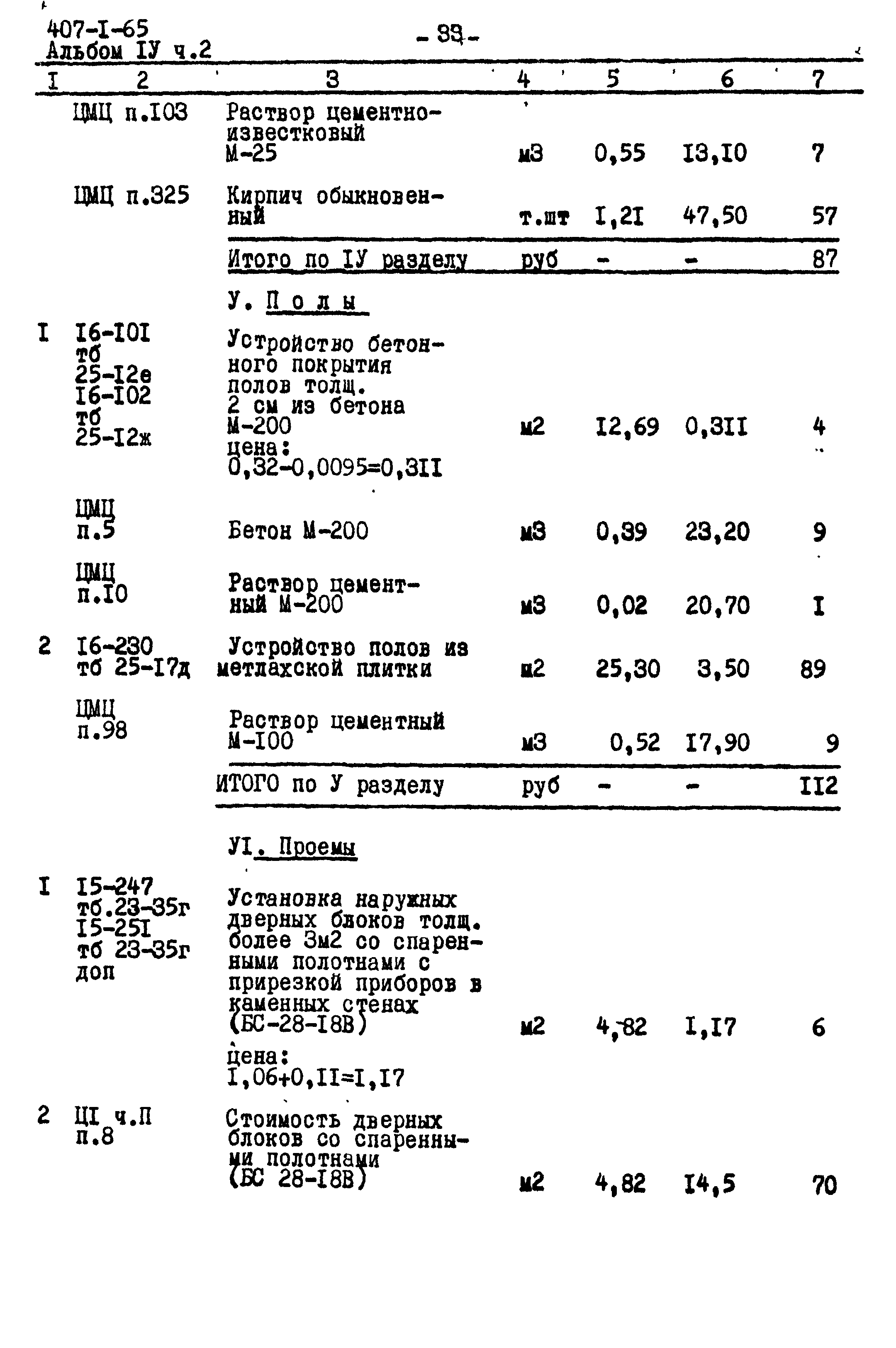 Типовой проект 407-1-65