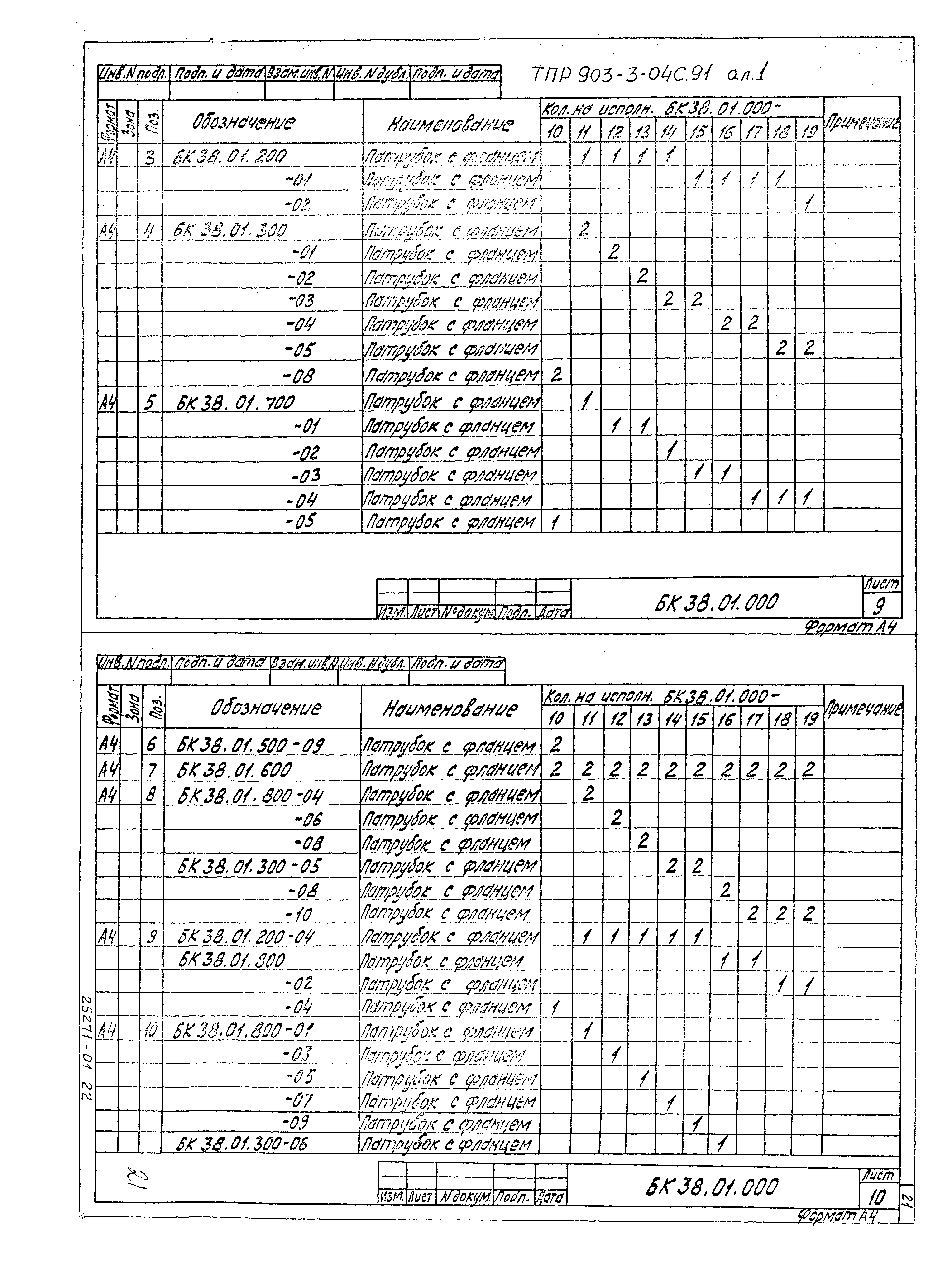 Типовые проектные решения 903-3-04с.91