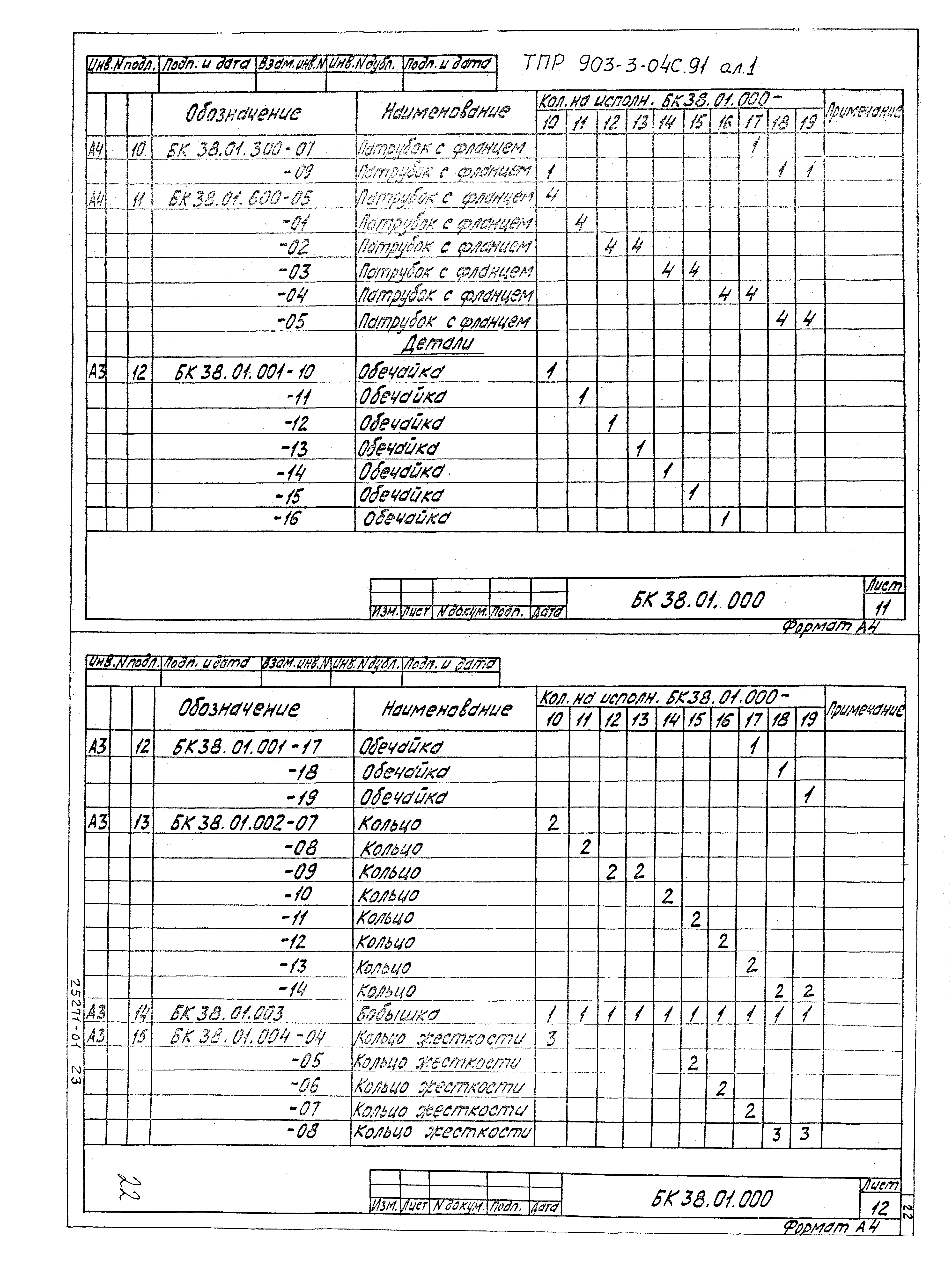 Типовые проектные решения 903-3-04с.91