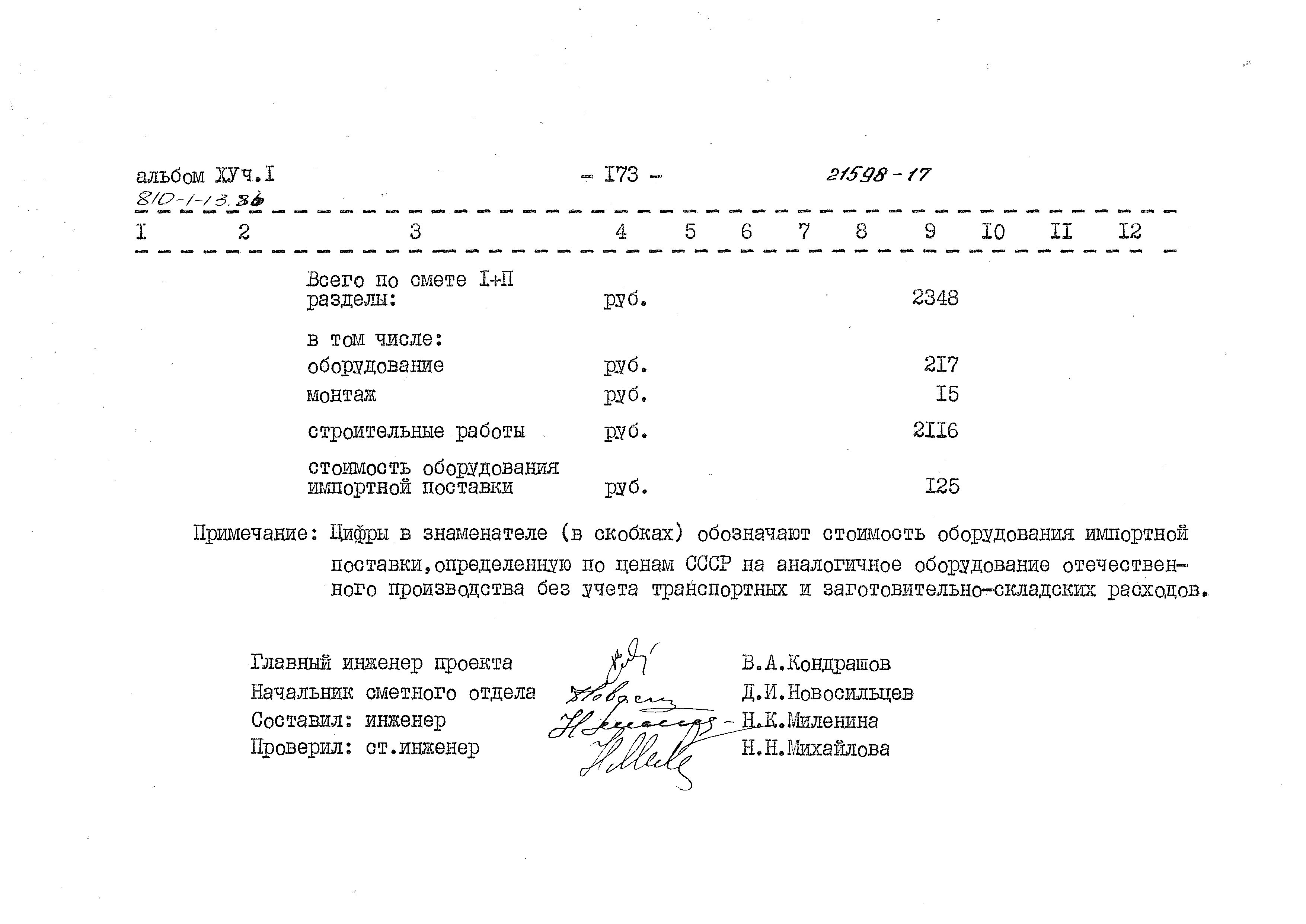 Типовой проект 810-1-13.86