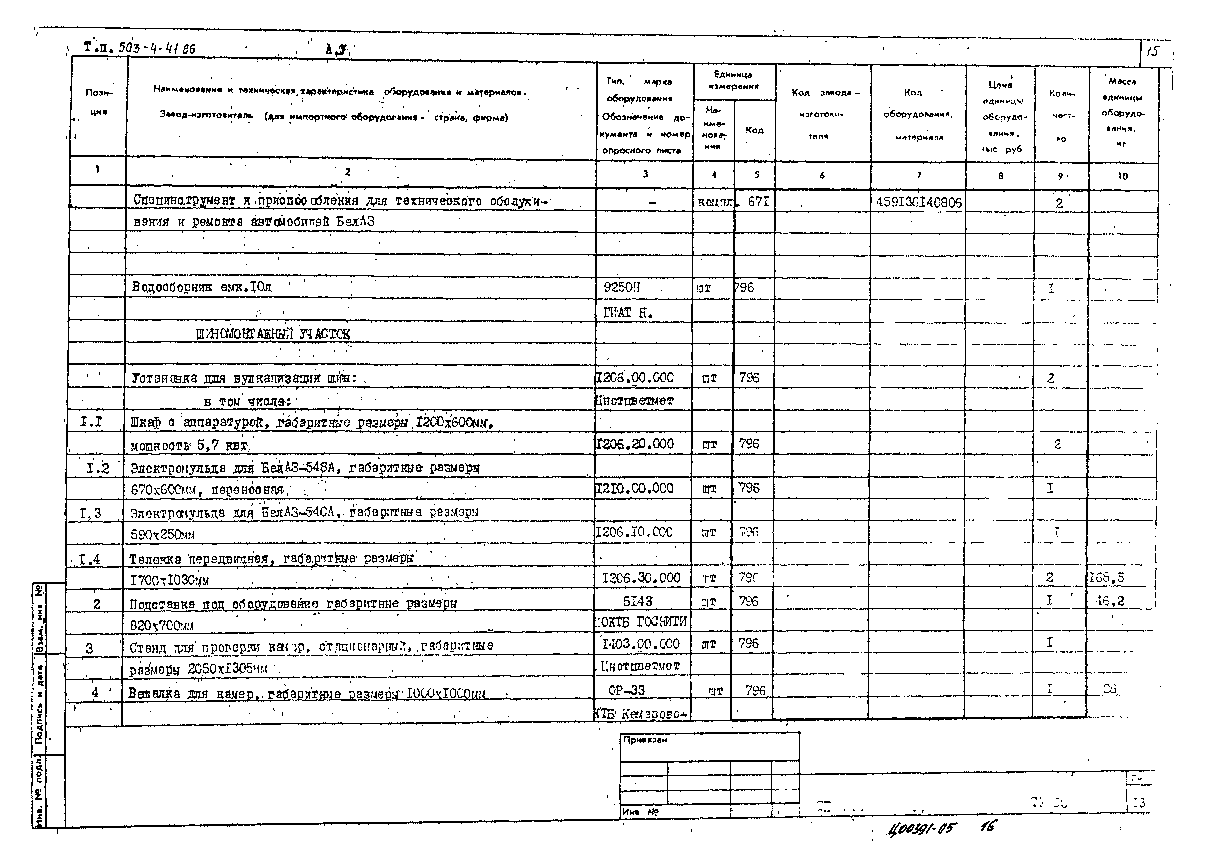 Типовой проект 503-4-41.86