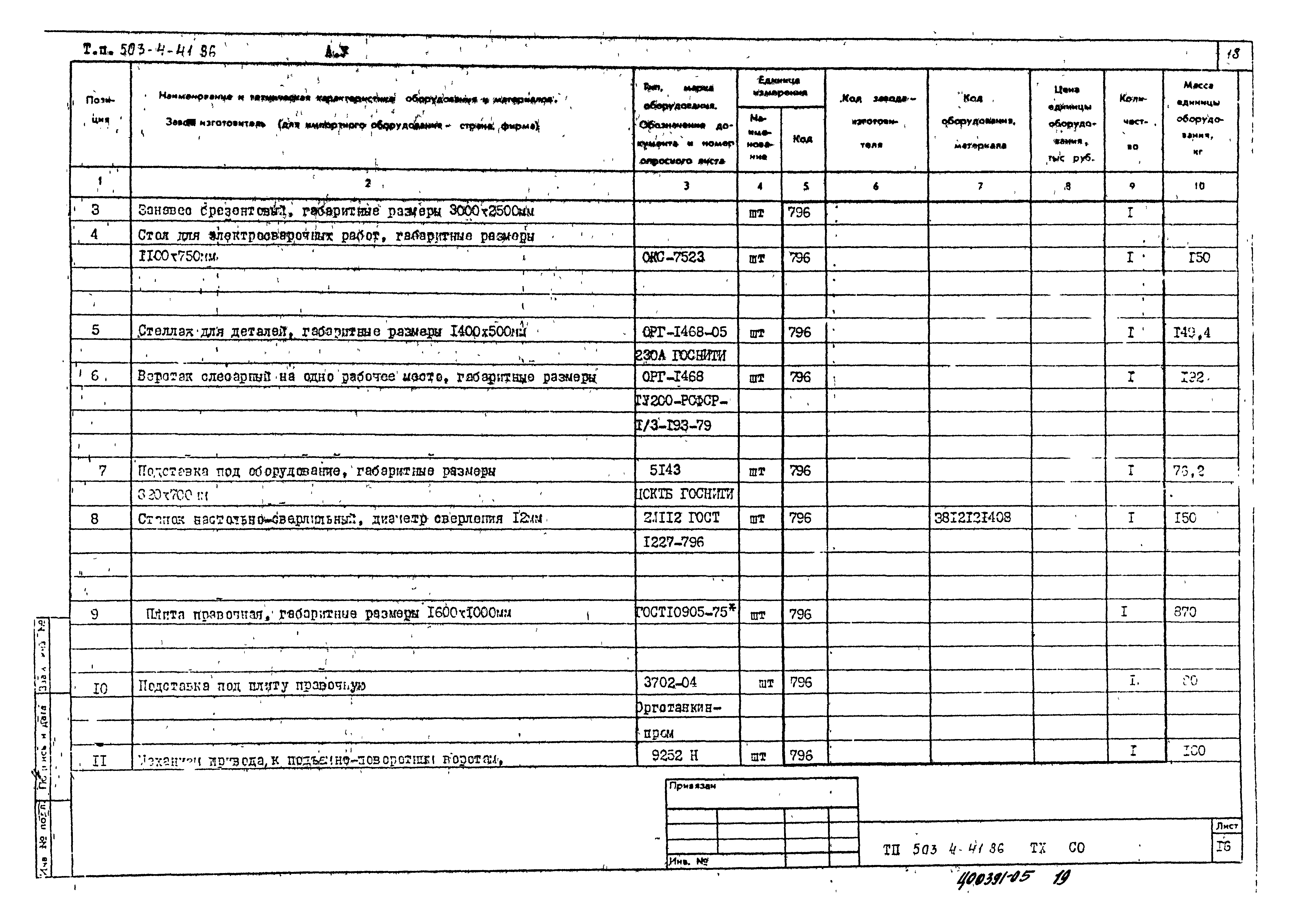 Типовой проект 503-4-41.86