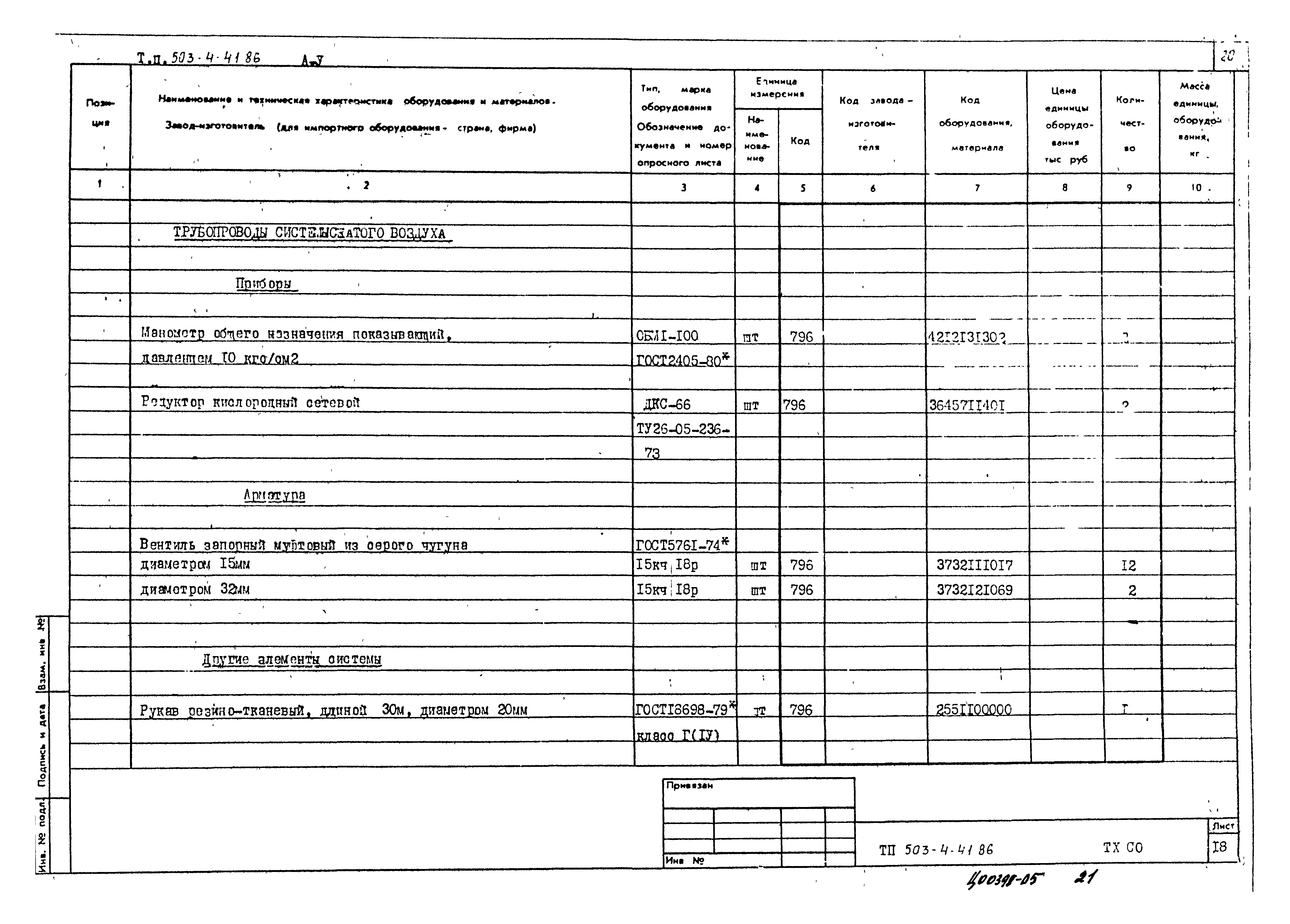 Типовой проект 503-4-41.86