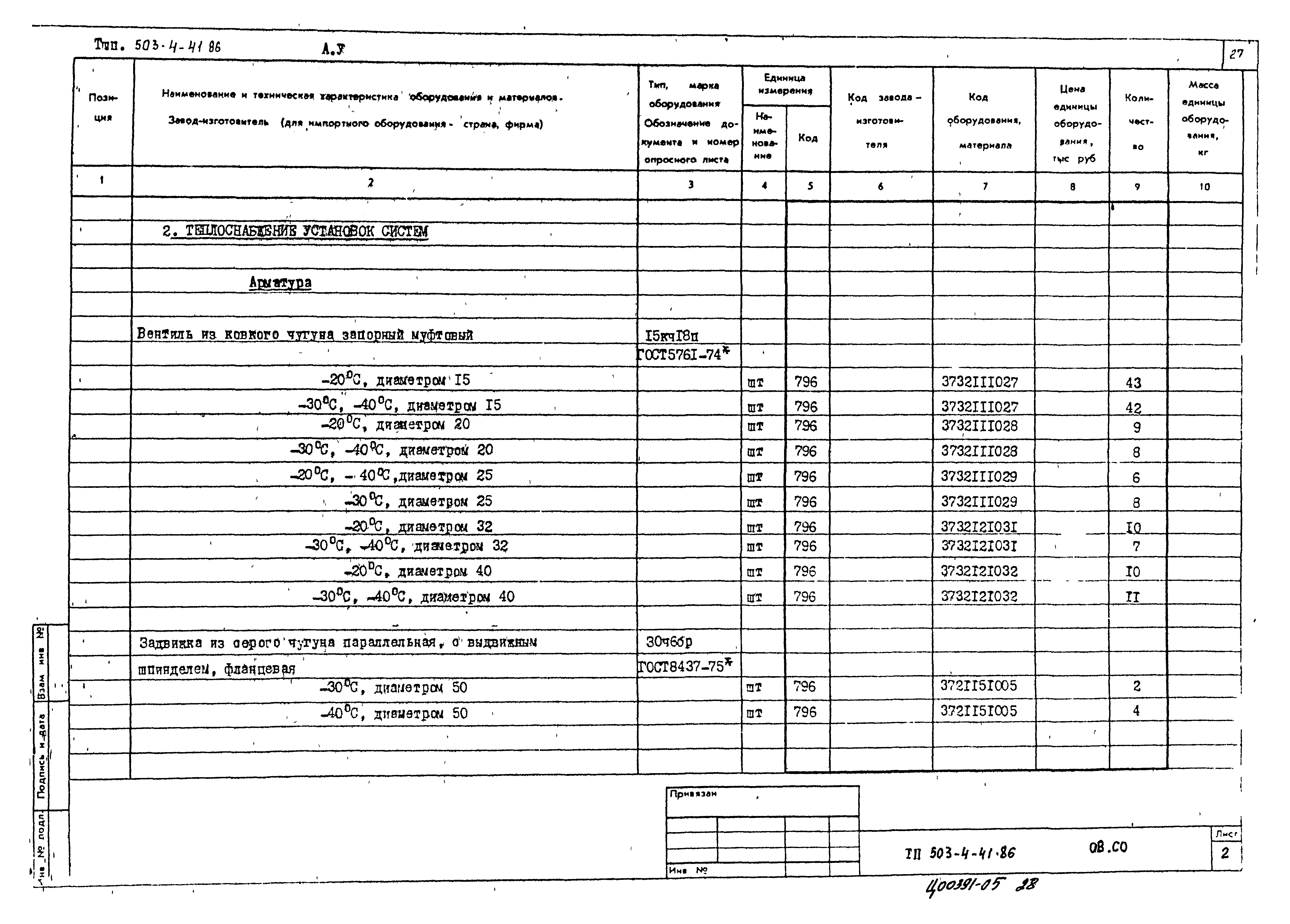 Типовой проект 503-4-41.86