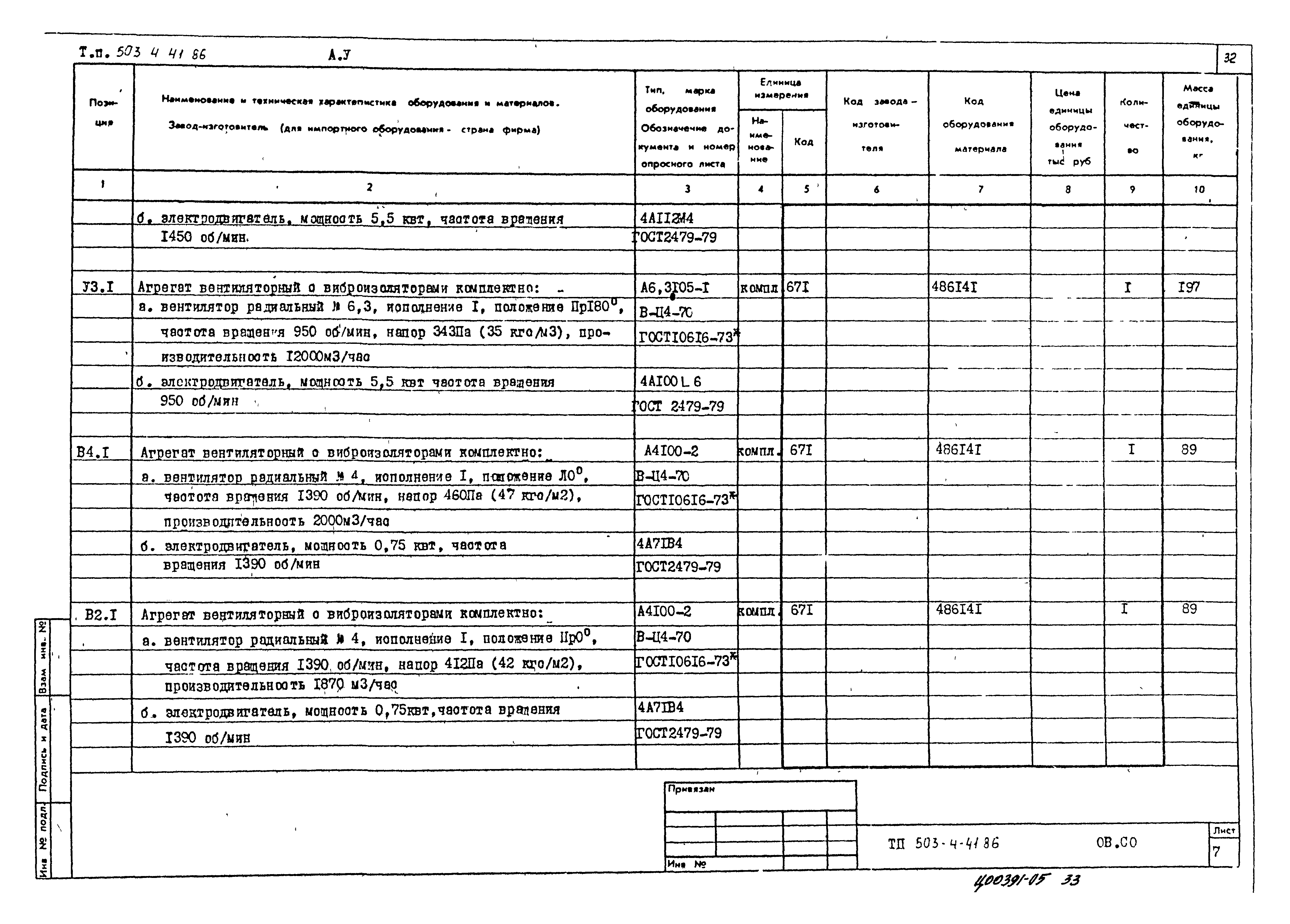 Типовой проект 503-4-41.86