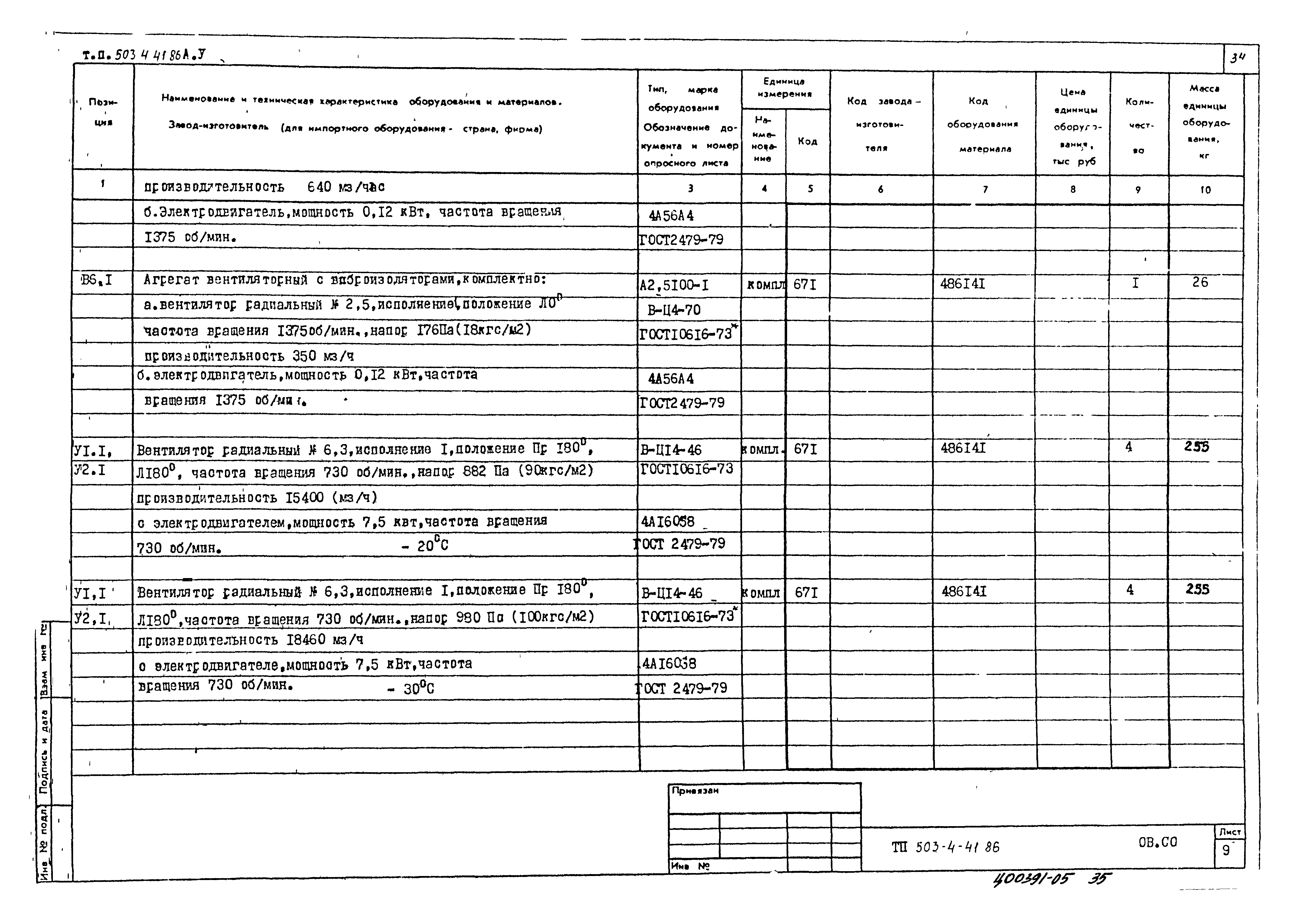 Типовой проект 503-4-41.86