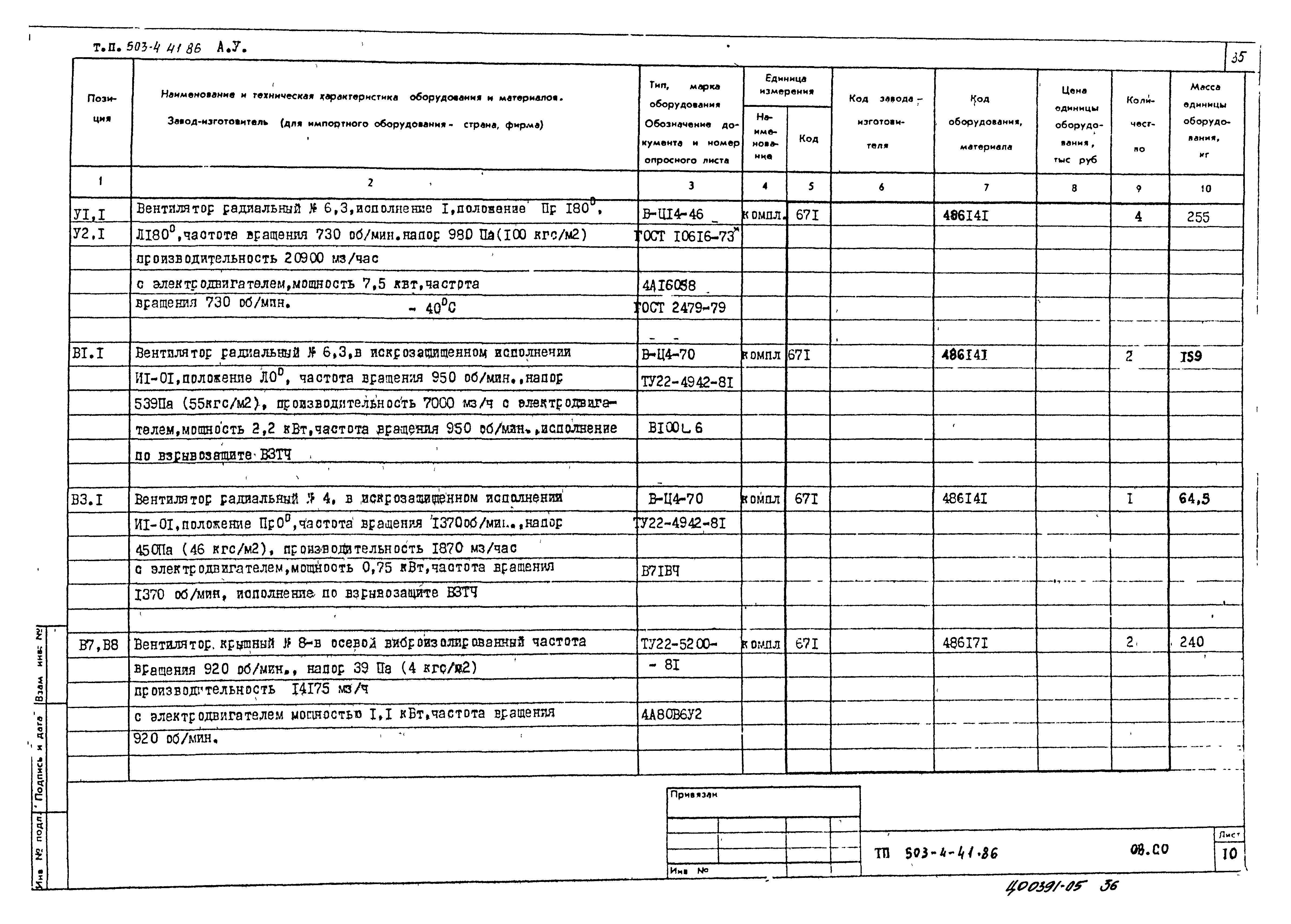 Типовой проект 503-4-41.86