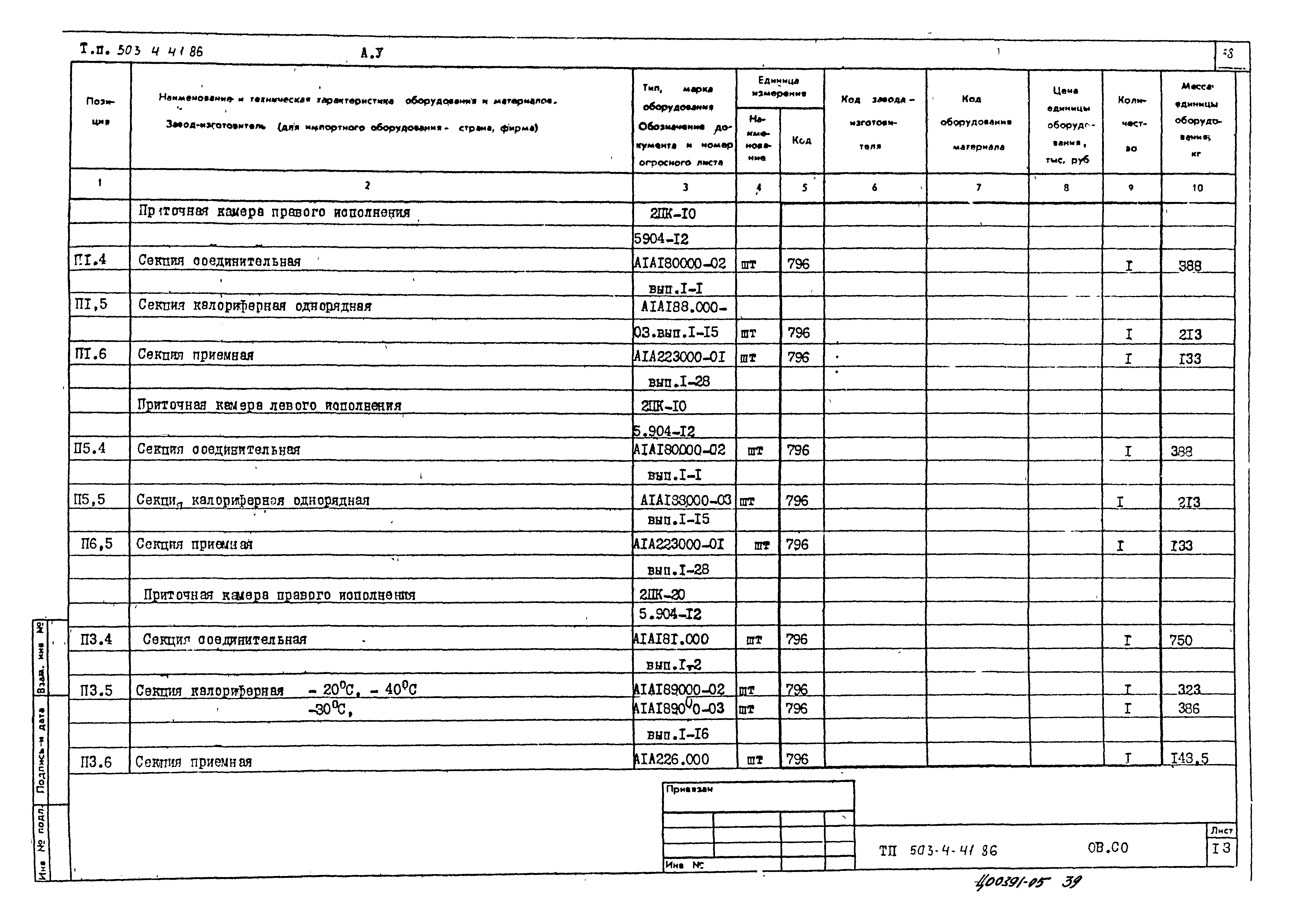 Типовой проект 503-4-41.86